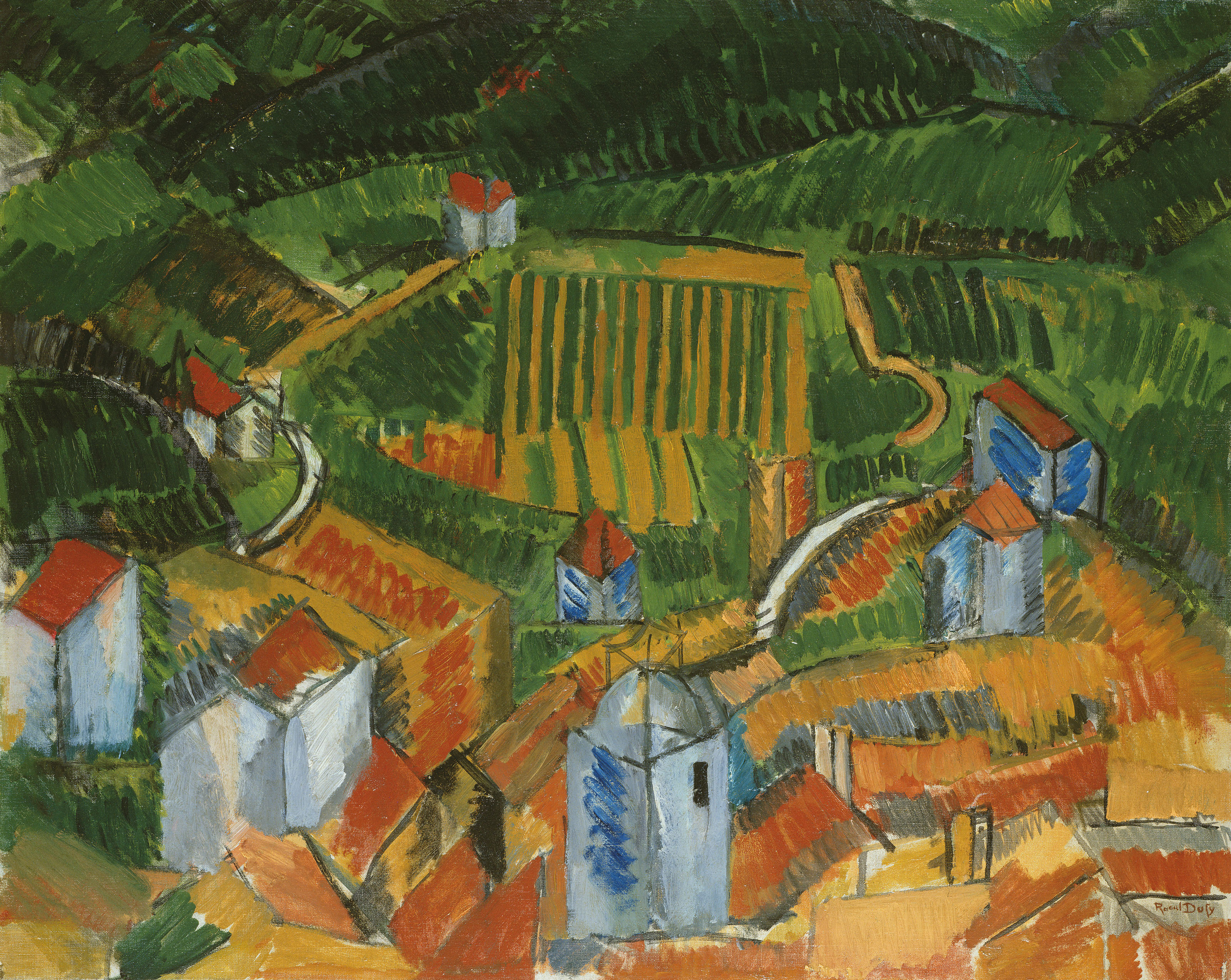 Raoul Dufy — Ле Клошер (Церковь Святого Винсента в Гавре), изображение 2