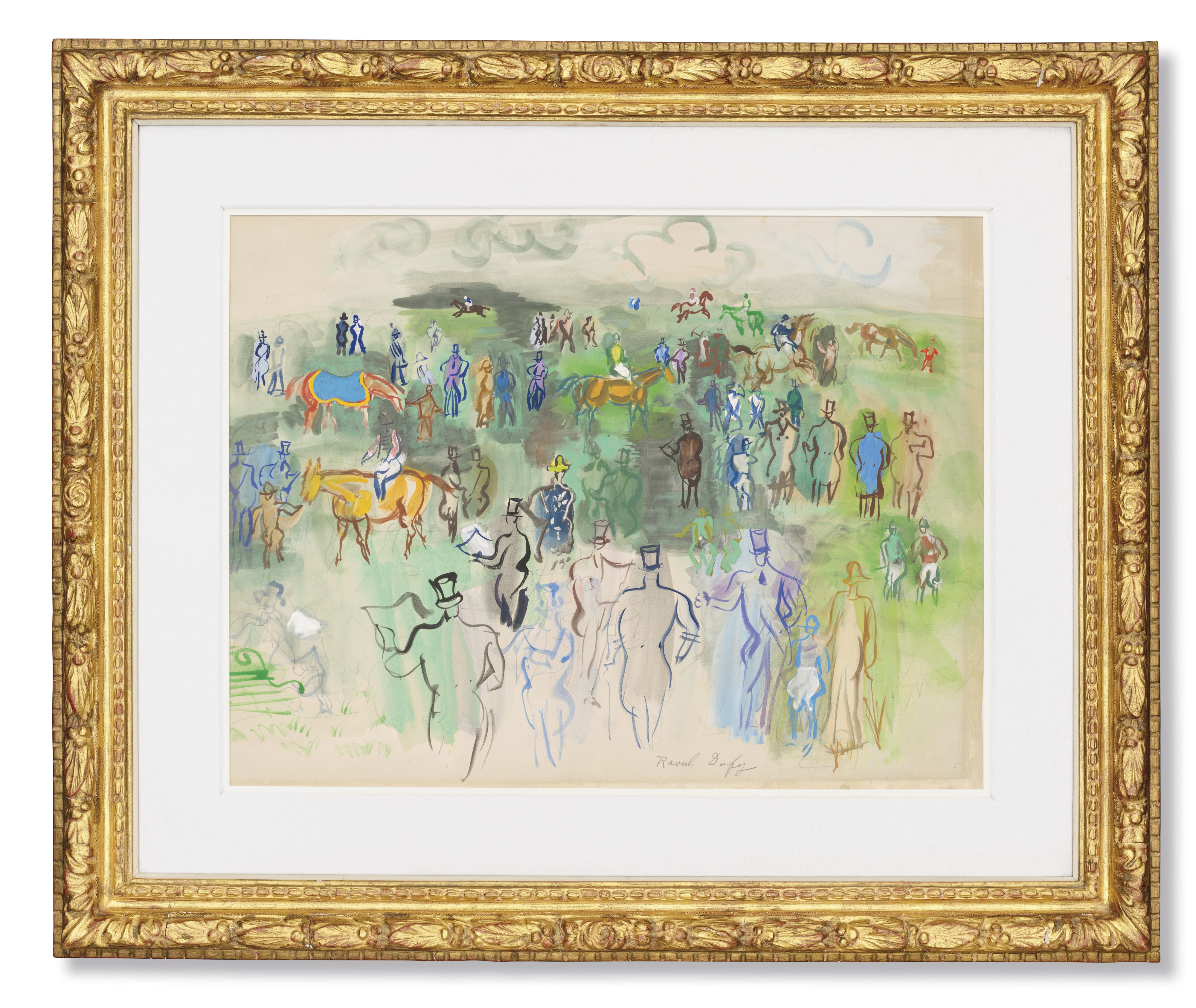 Raoul Dufy — Аристократы и аристократки в Пелузе, изображение 2