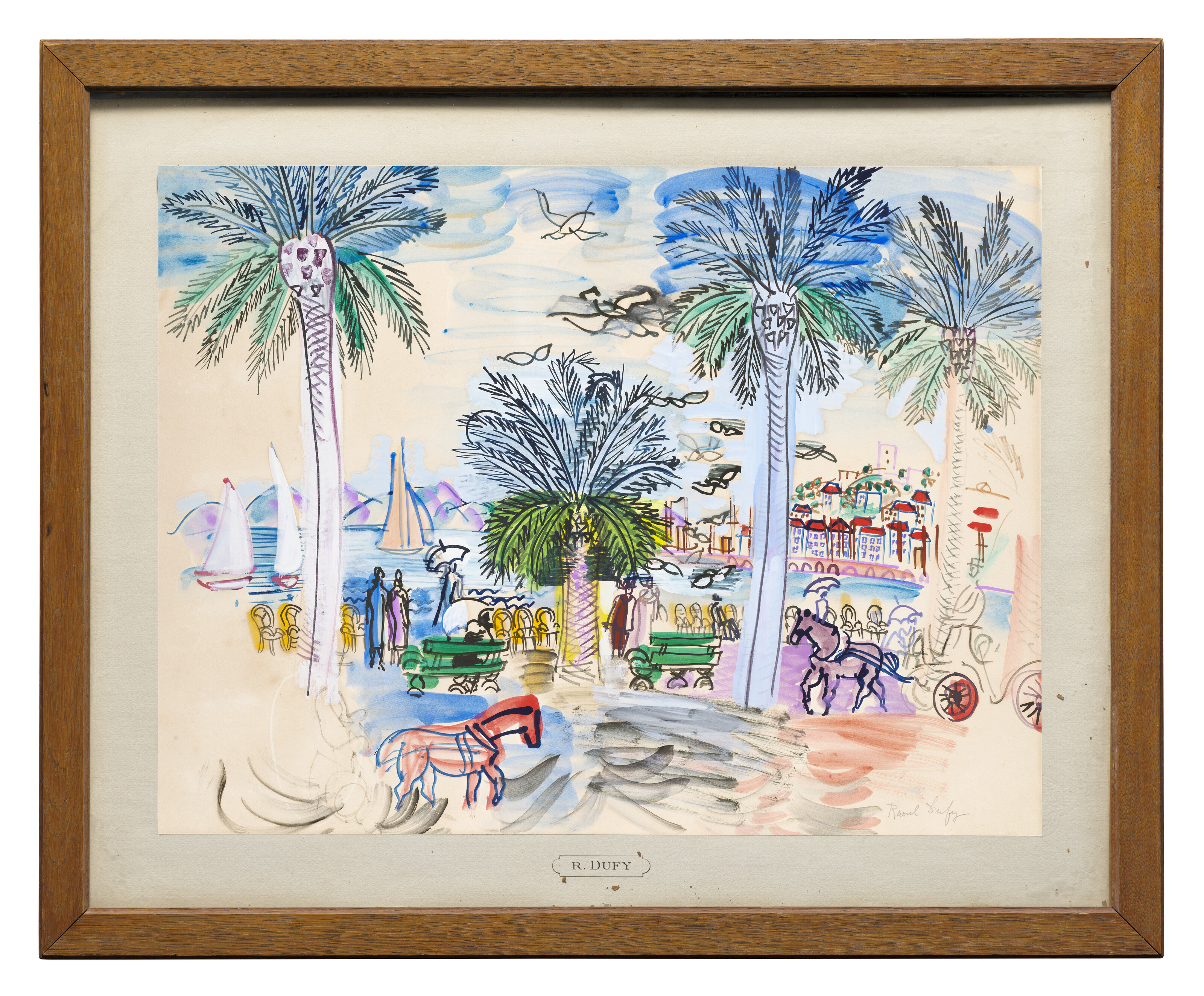 Raoul Dufy — Канны, набережная Круазетт, изображение 4