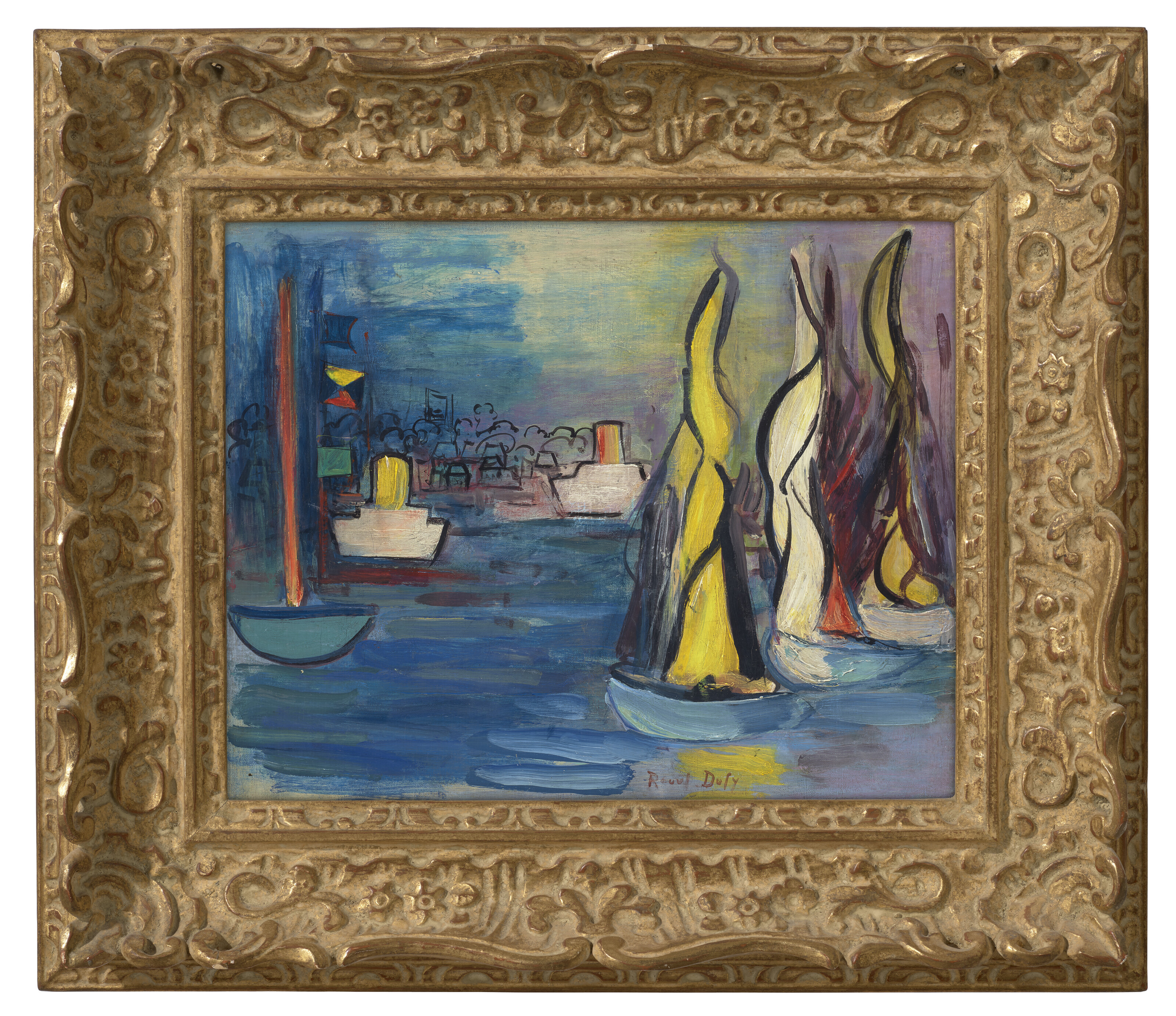 Raoul Dufy — Танцующие вуали в порту Довиля, изображение 2