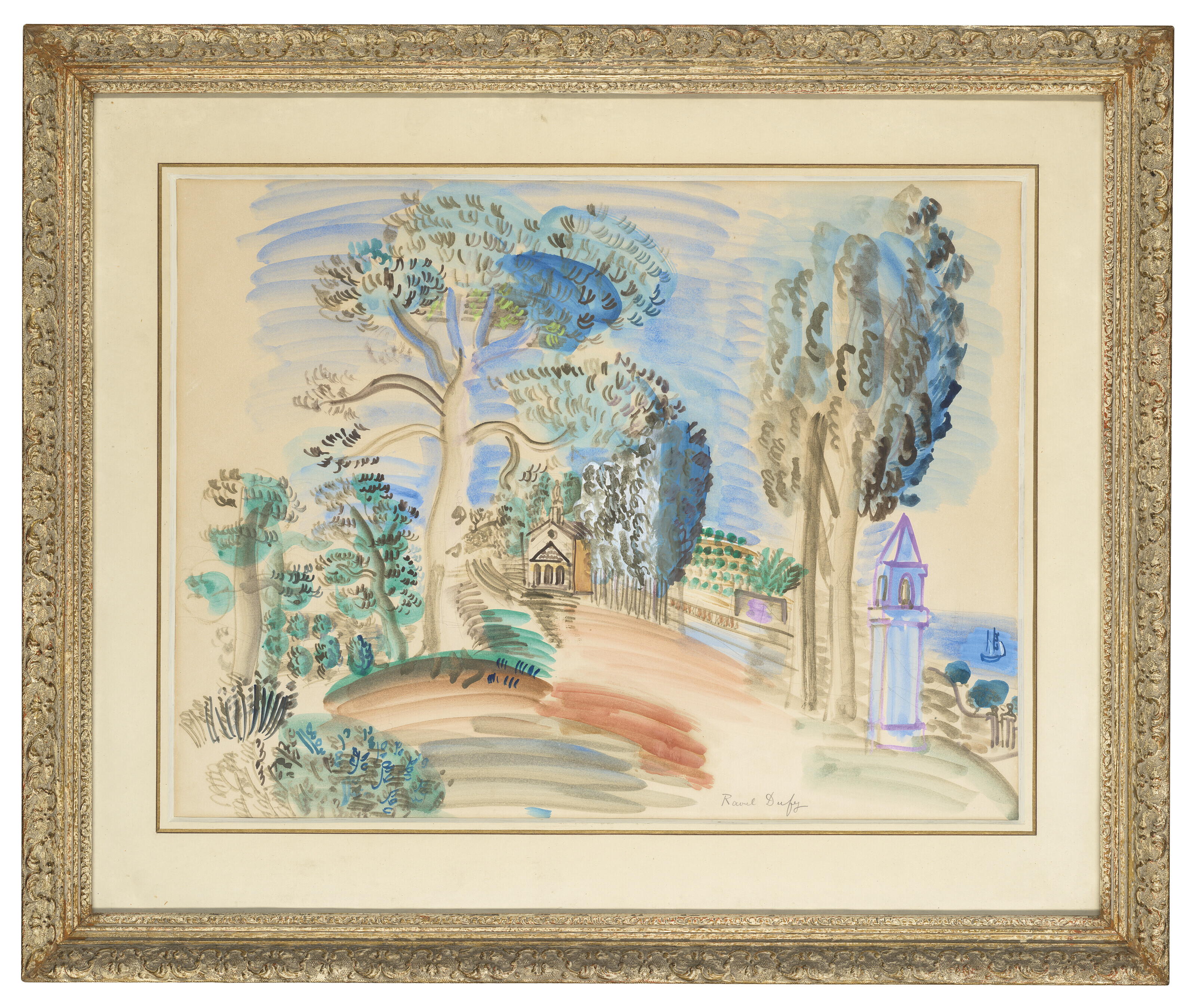 Raoul Dufy — Часовня на поле для гольфа Хуан, изображение 2
