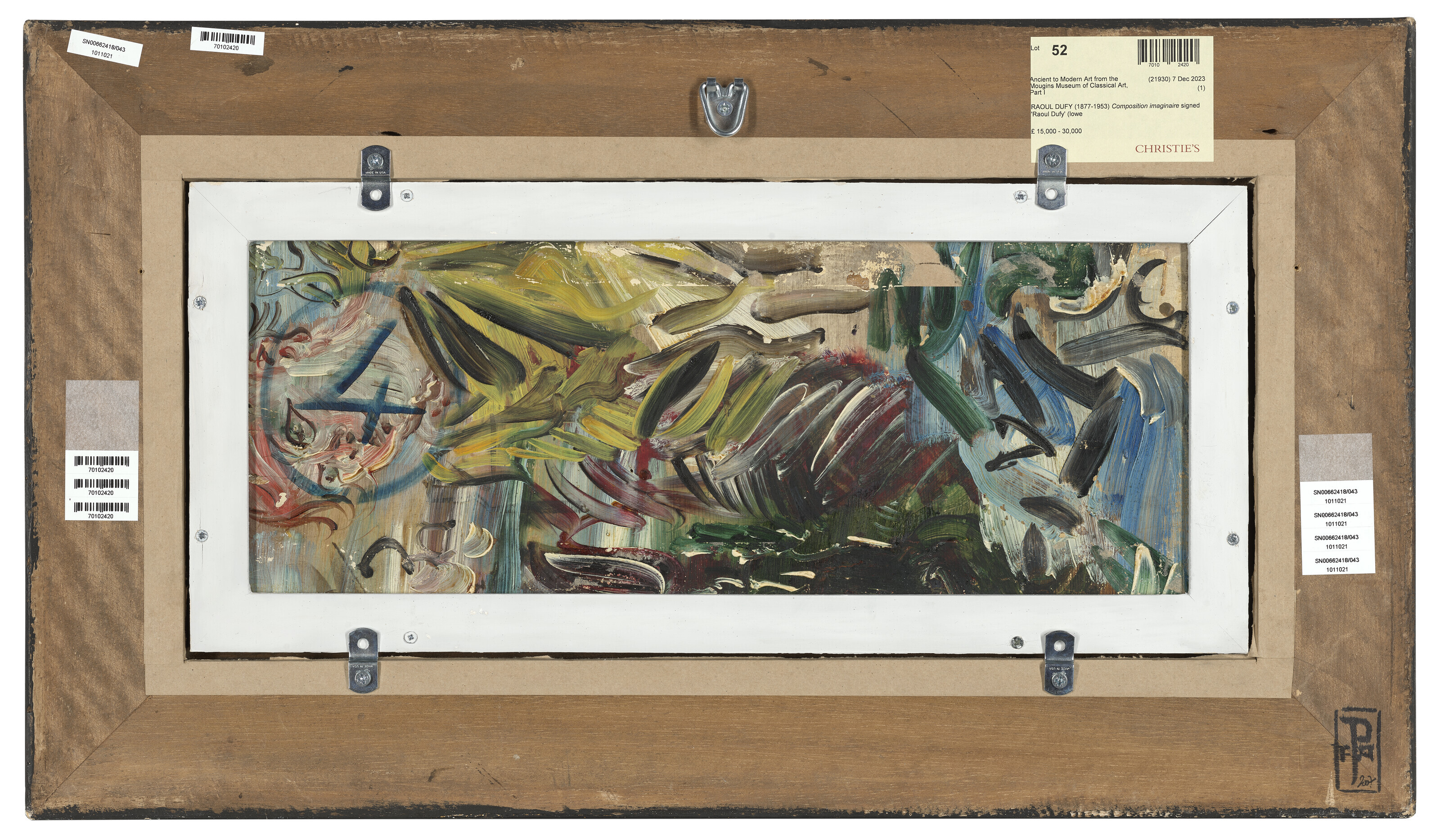 Raoul Dufy — Воображаемая композиция, изображение 3