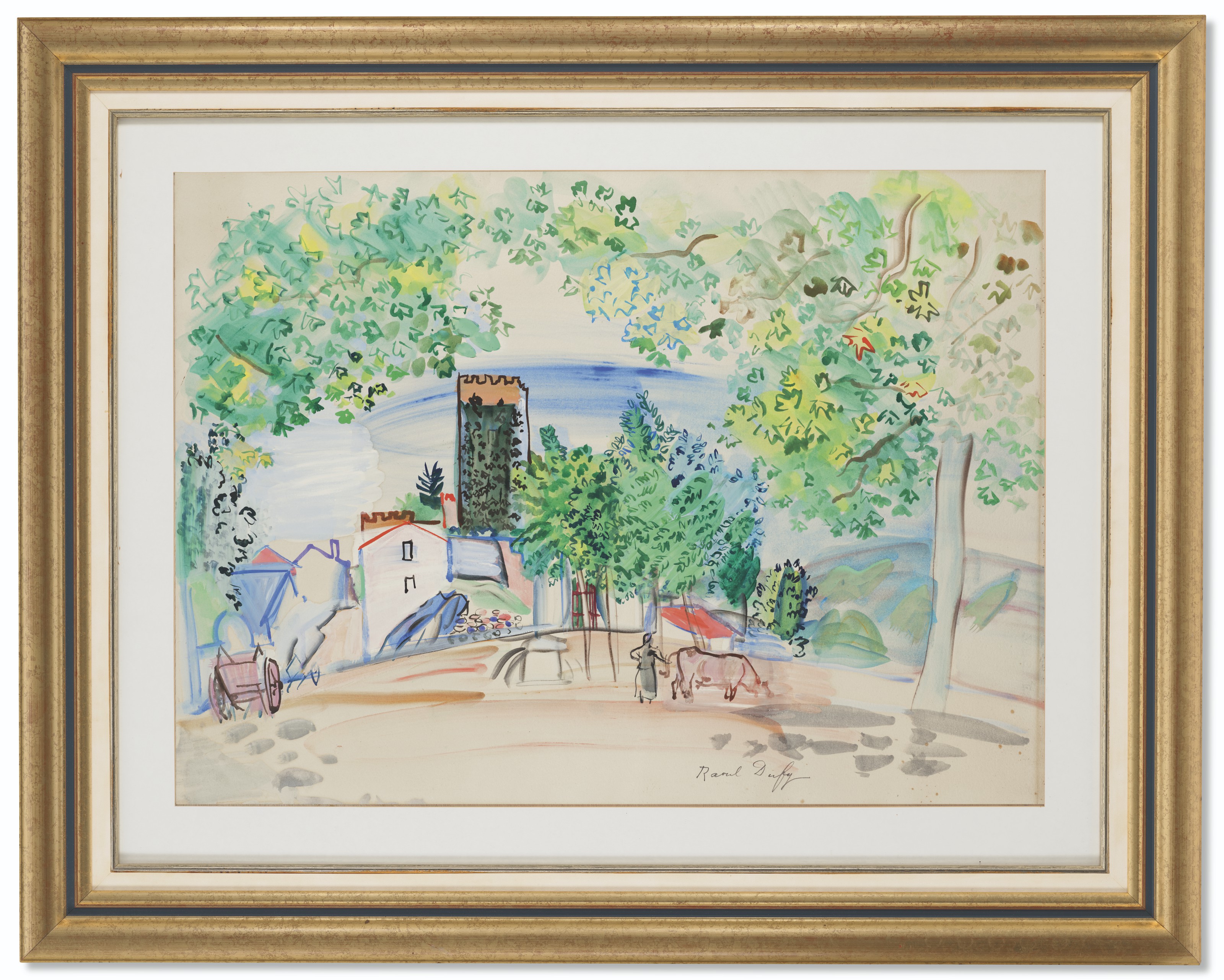 Raoul Dufy — Улица Тур-де-Верне-ле-Бен, изображение 2