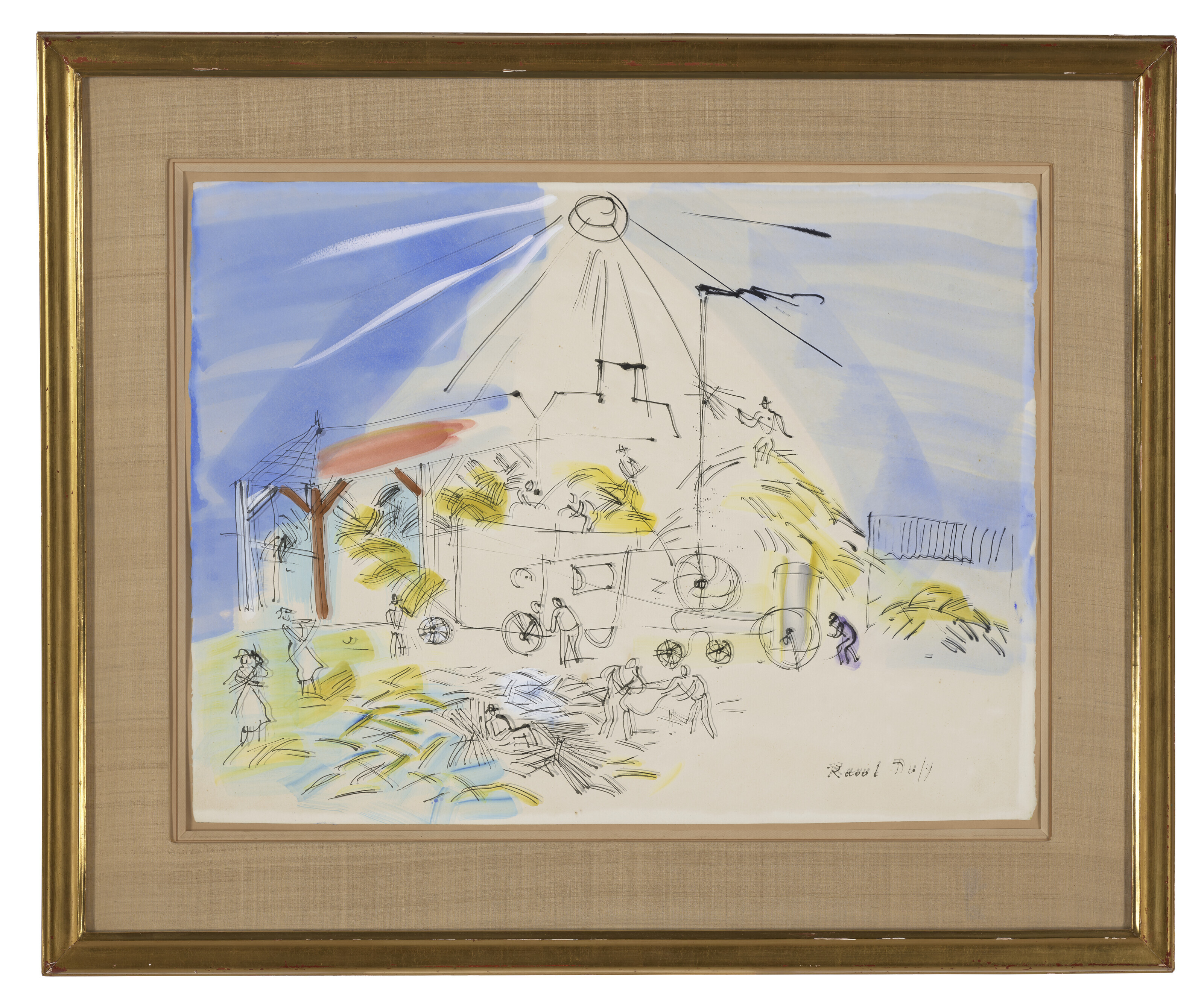 Raoul Dufy — Dépiquage au soleil, изображение 2