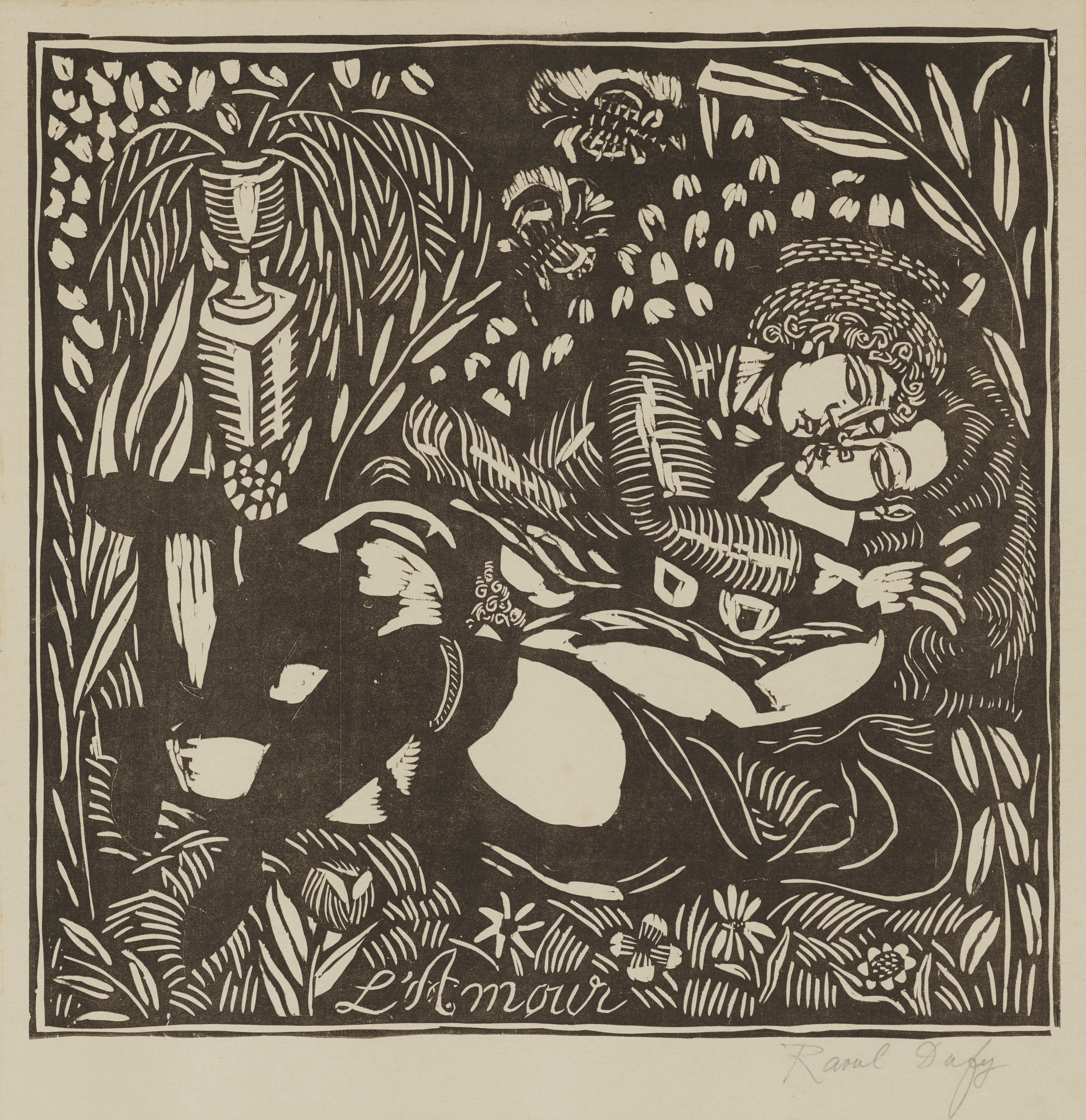 Raoul Dufy — L'Amour, from Quatre Bois