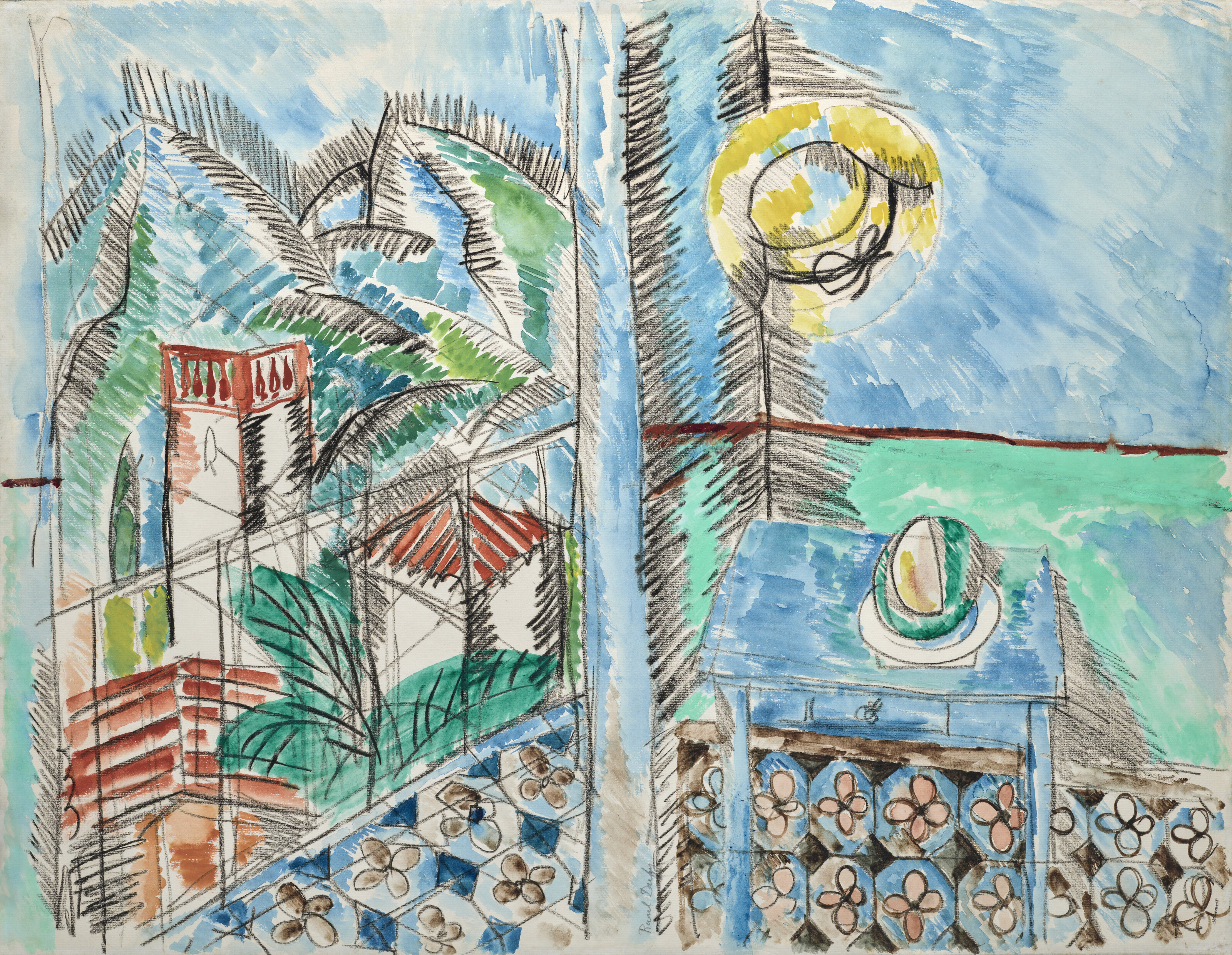 Raoul Dufy — Le chapeau jaune