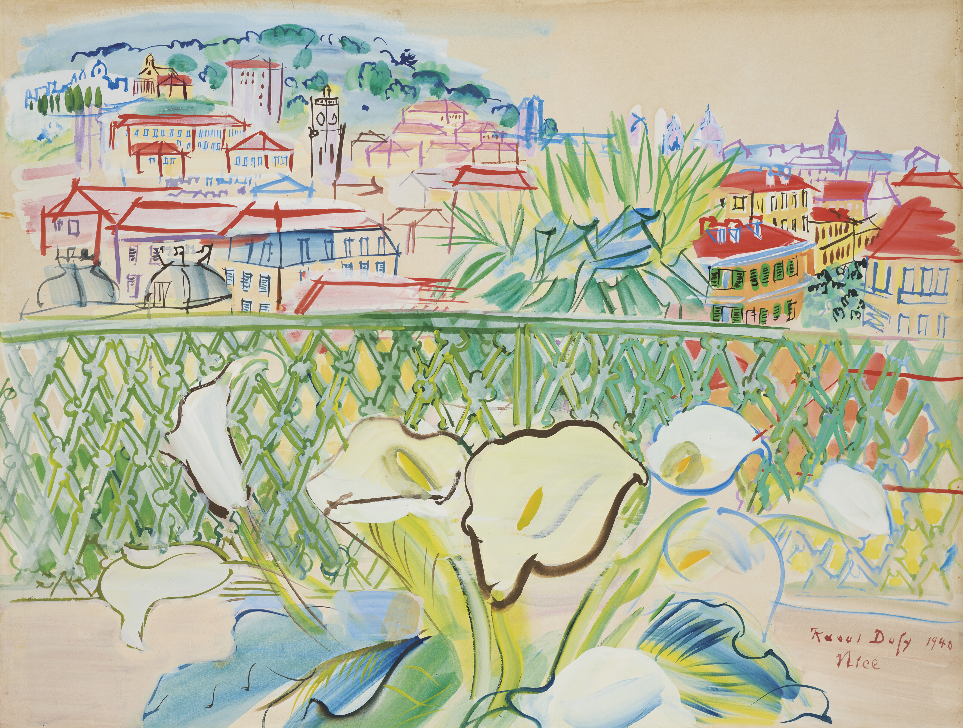 Raoul Dufy — La terrasse à Nice