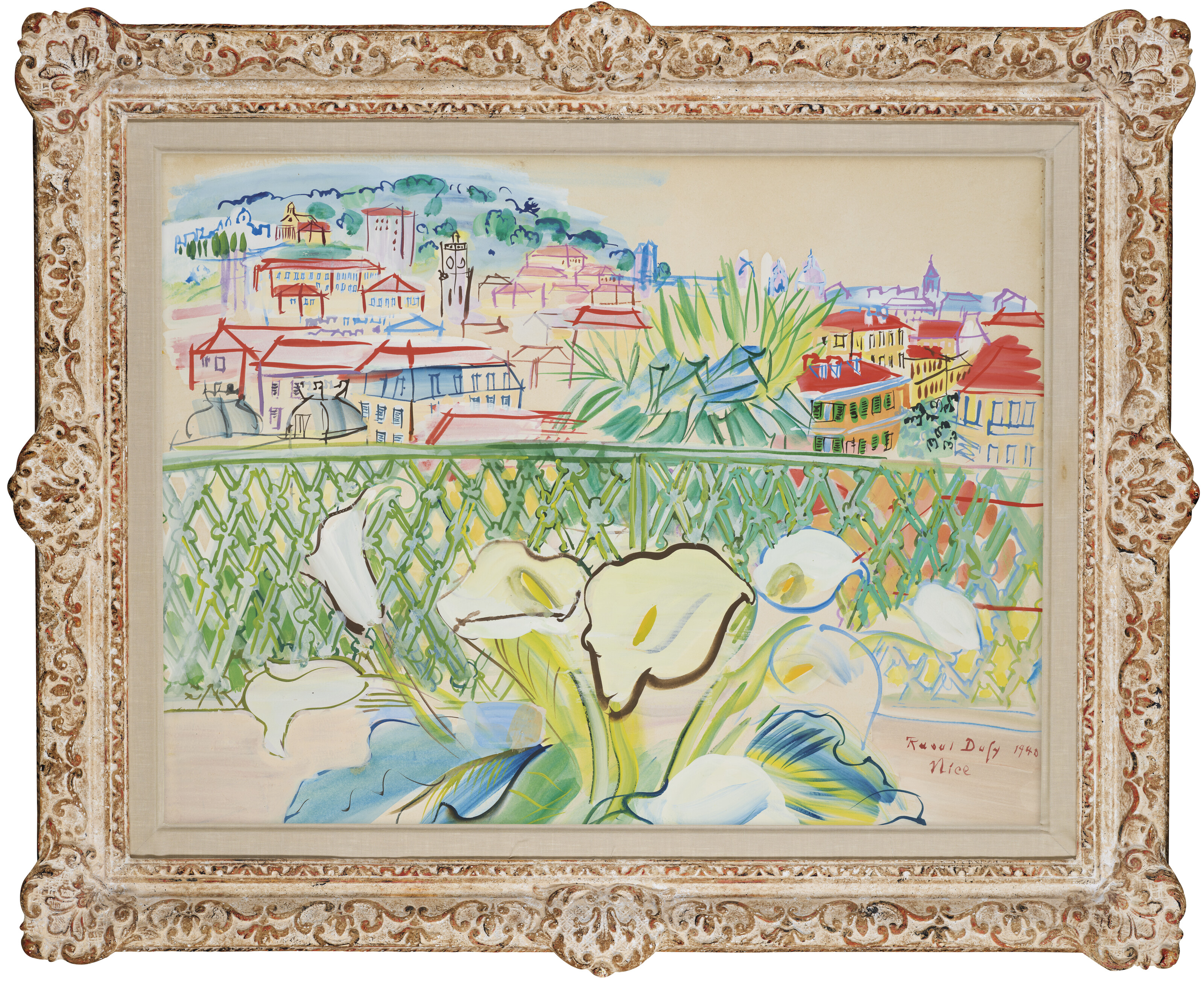 Raoul Dufy — La terrasse à Nice, изображение 2