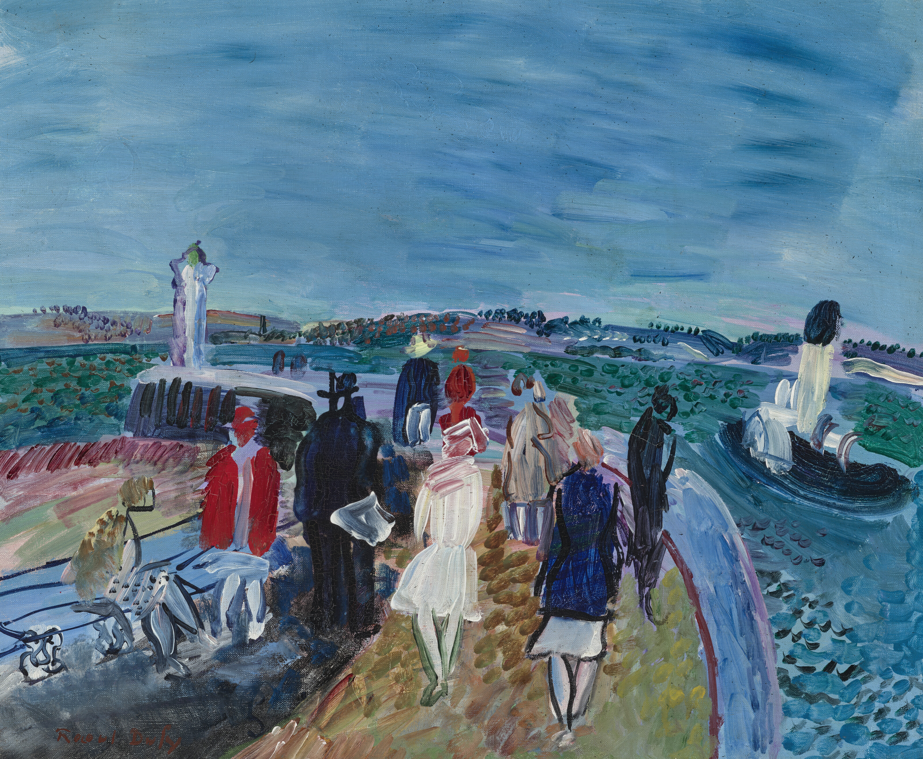 Raoul Dufy — La jetée à Honfleur