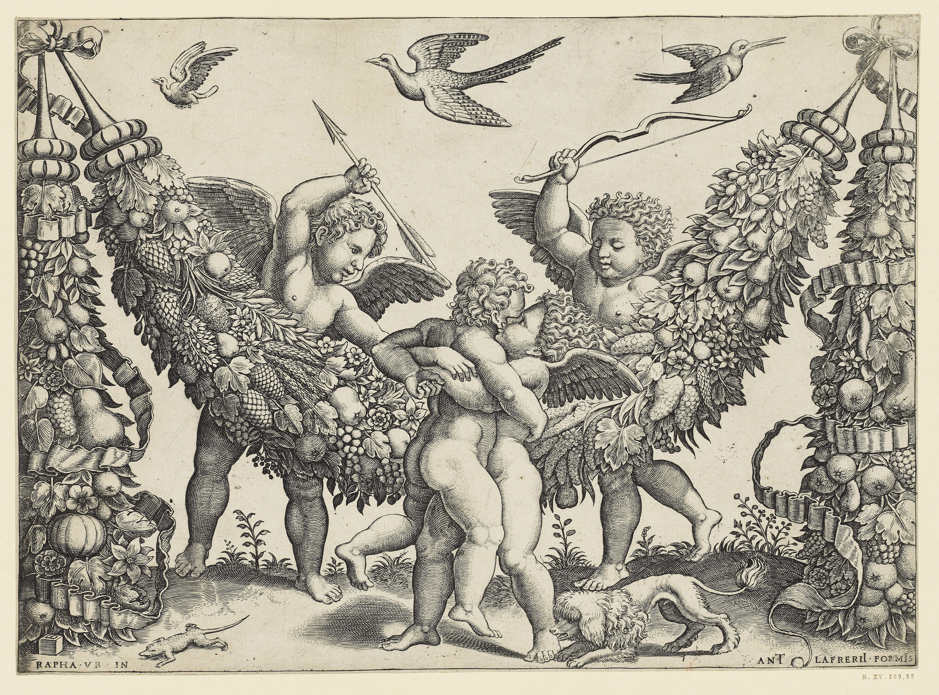 Raphael — Games of putti : three plates from the Tapestries series
