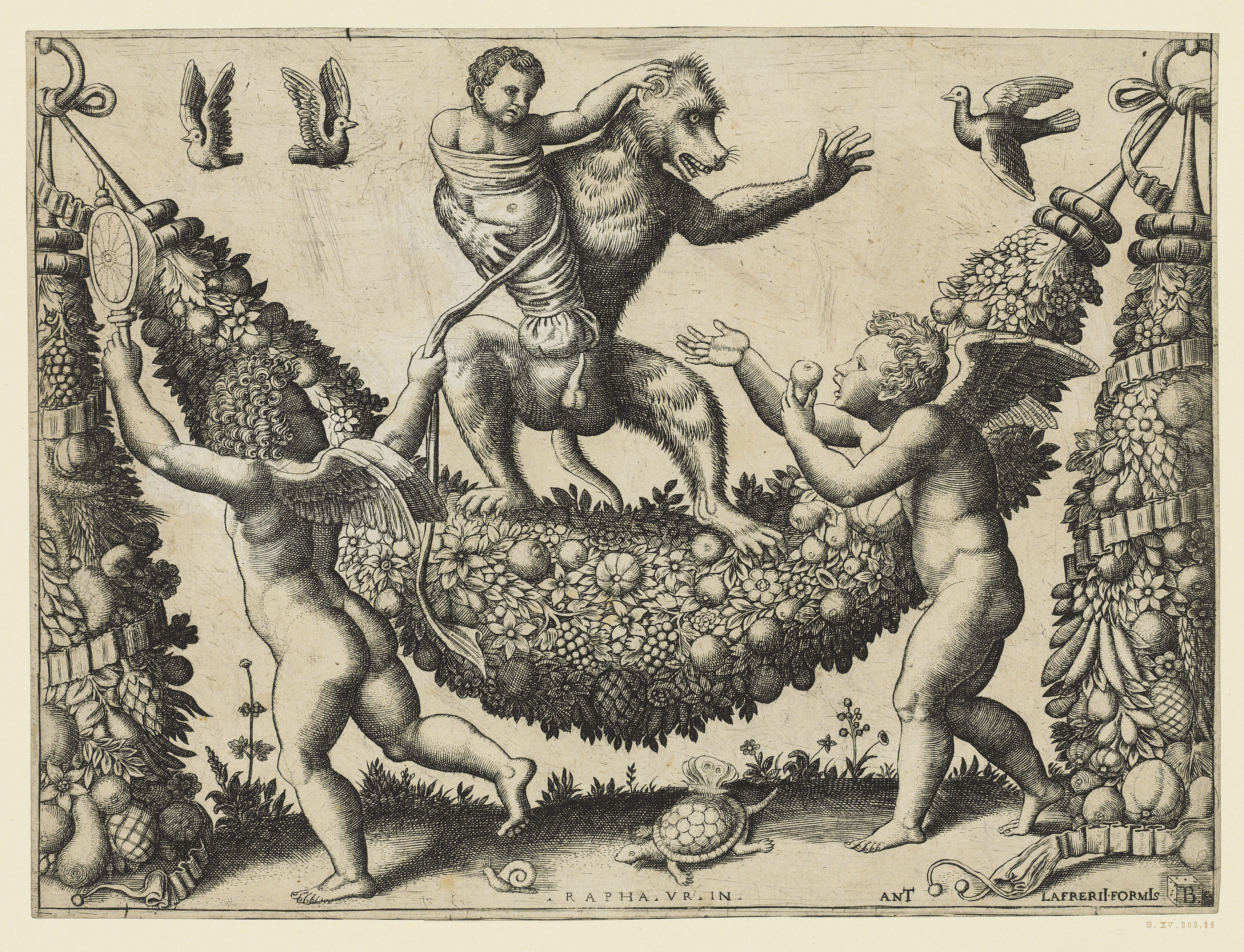 Raphael — Games of putti : three plates from the Tapestries series, изображение 2