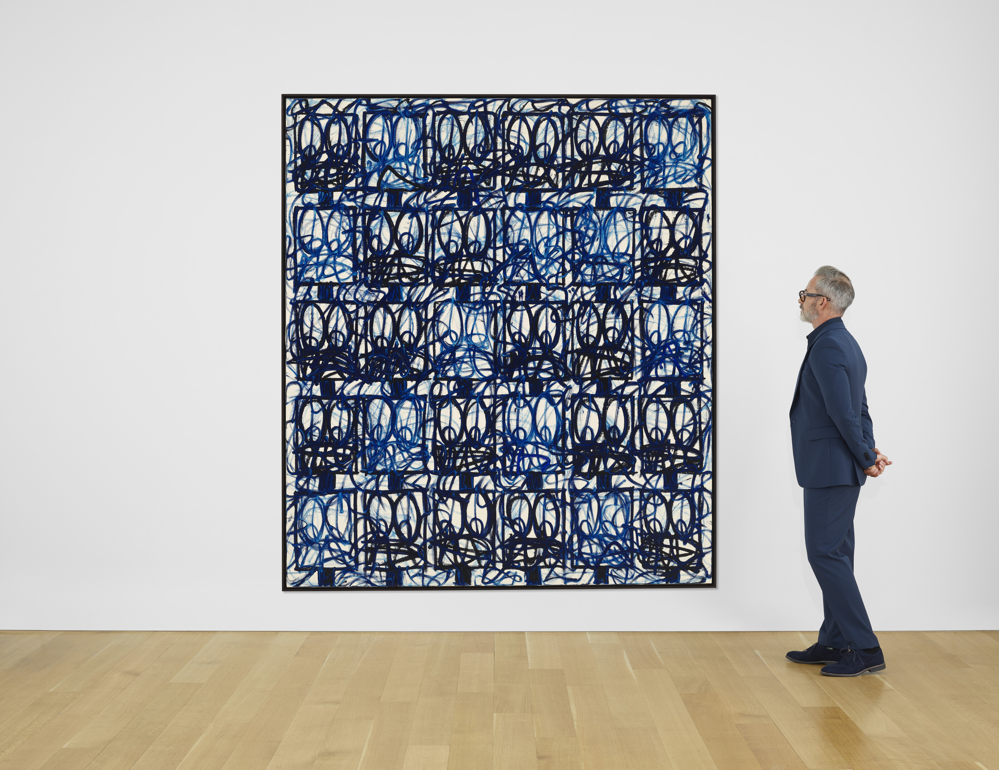 Rashid Johnson — Bruise Painting "U.S. Blue", изображение 3