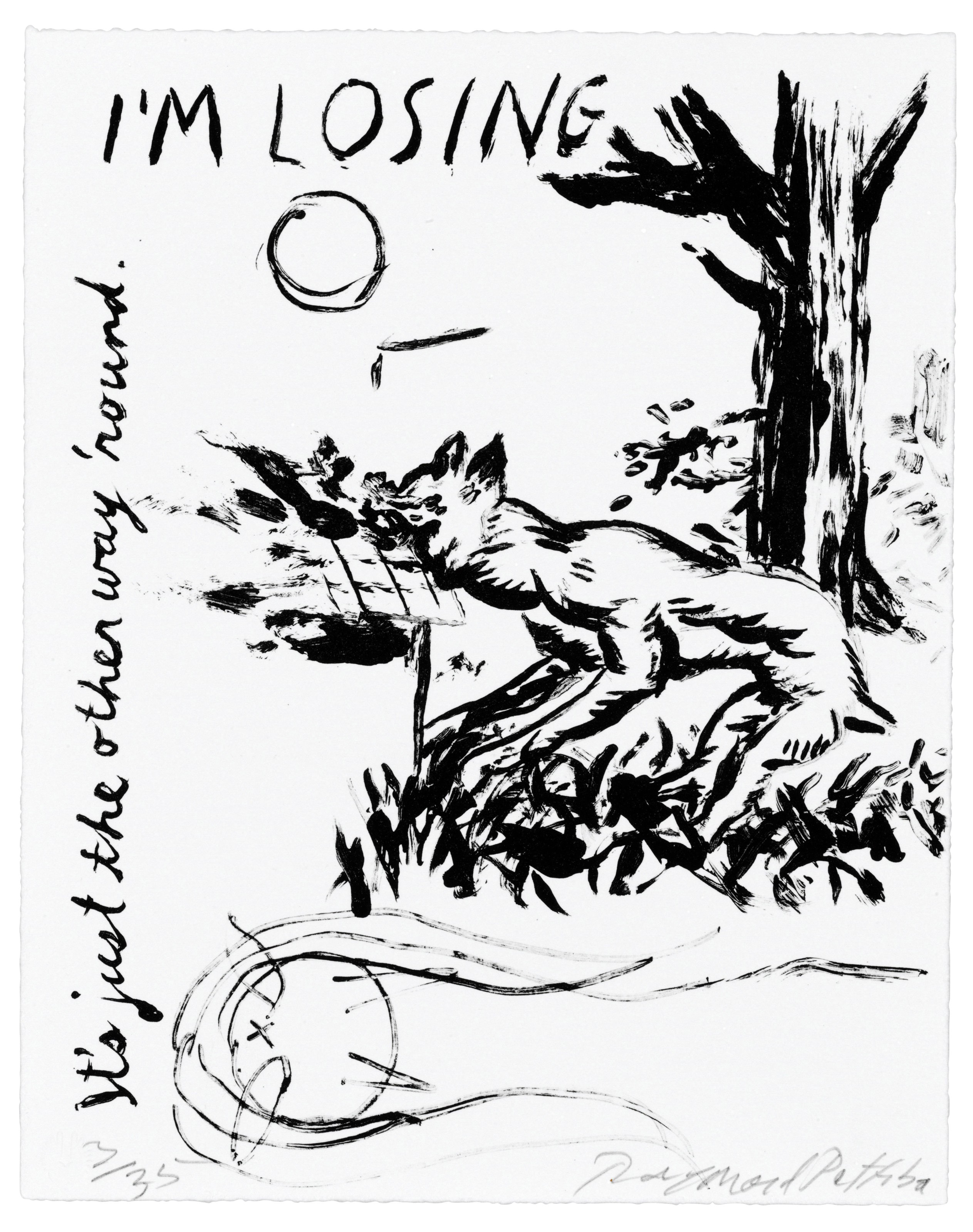 Raymond Pettibon — I am losing, the big picture, in the full story, of my Life