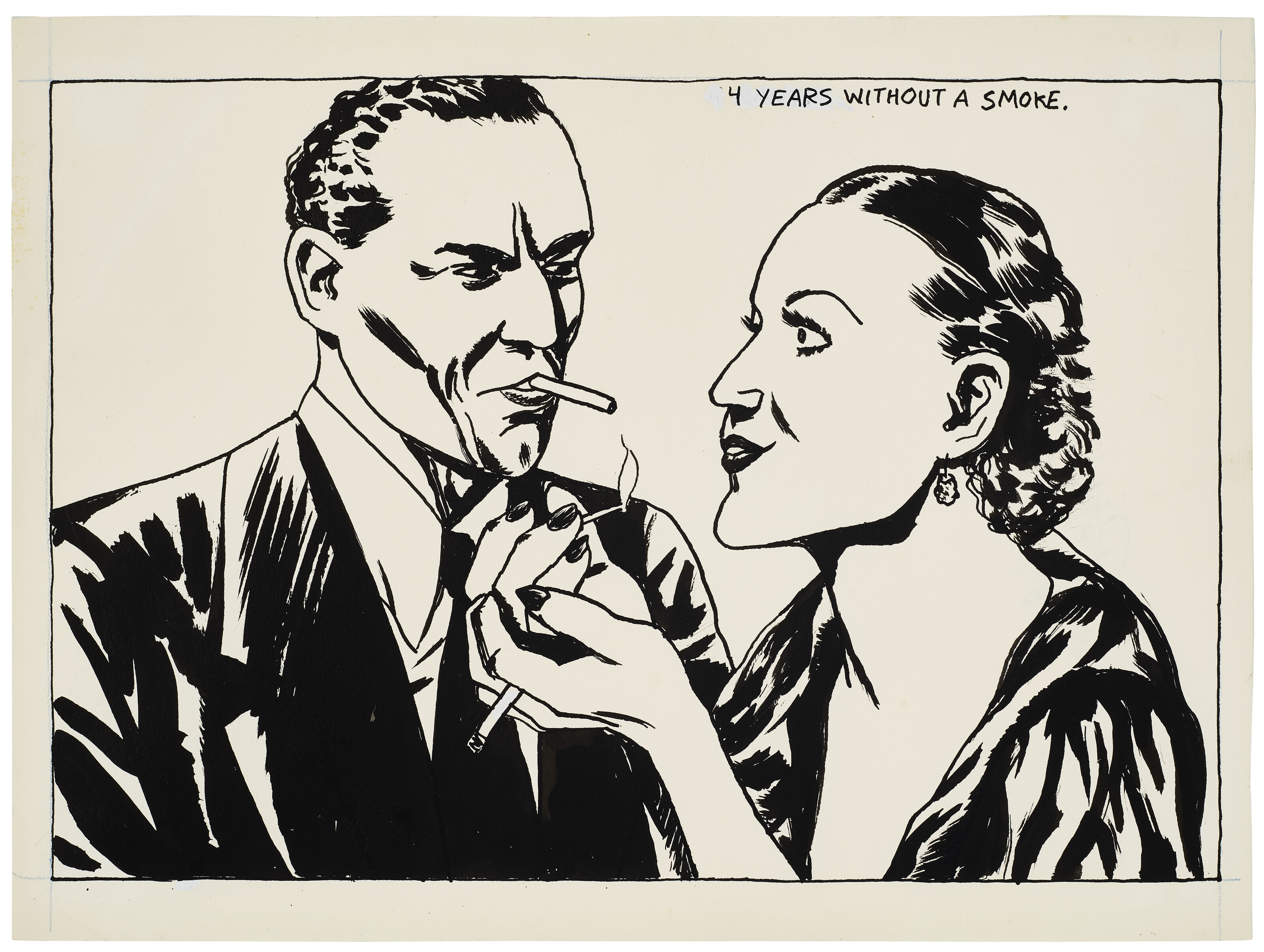 Raymond Pettibon — No title (4 years without...)