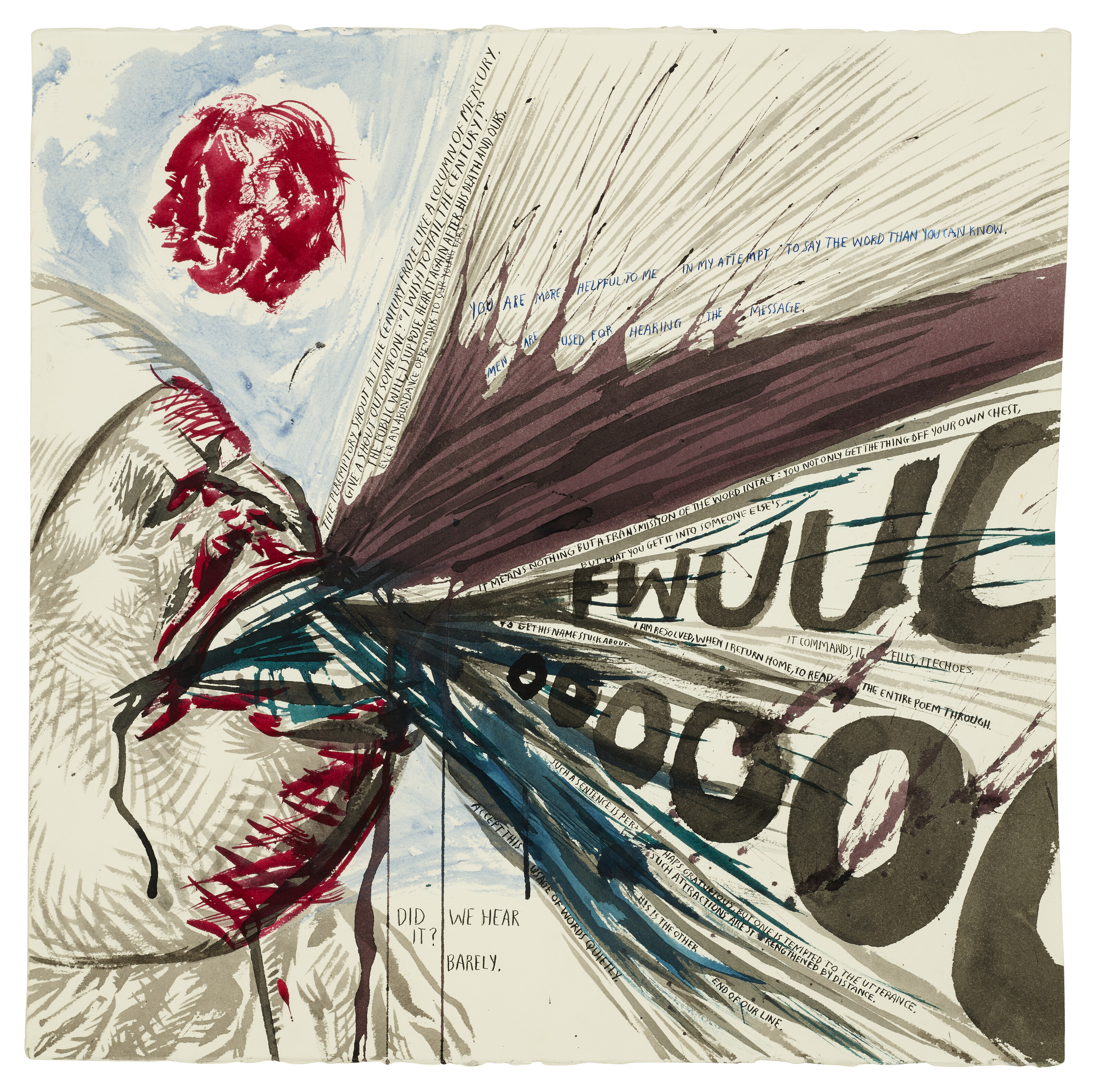 Raymond Pettibon — No Title (The peremptory shout...)
