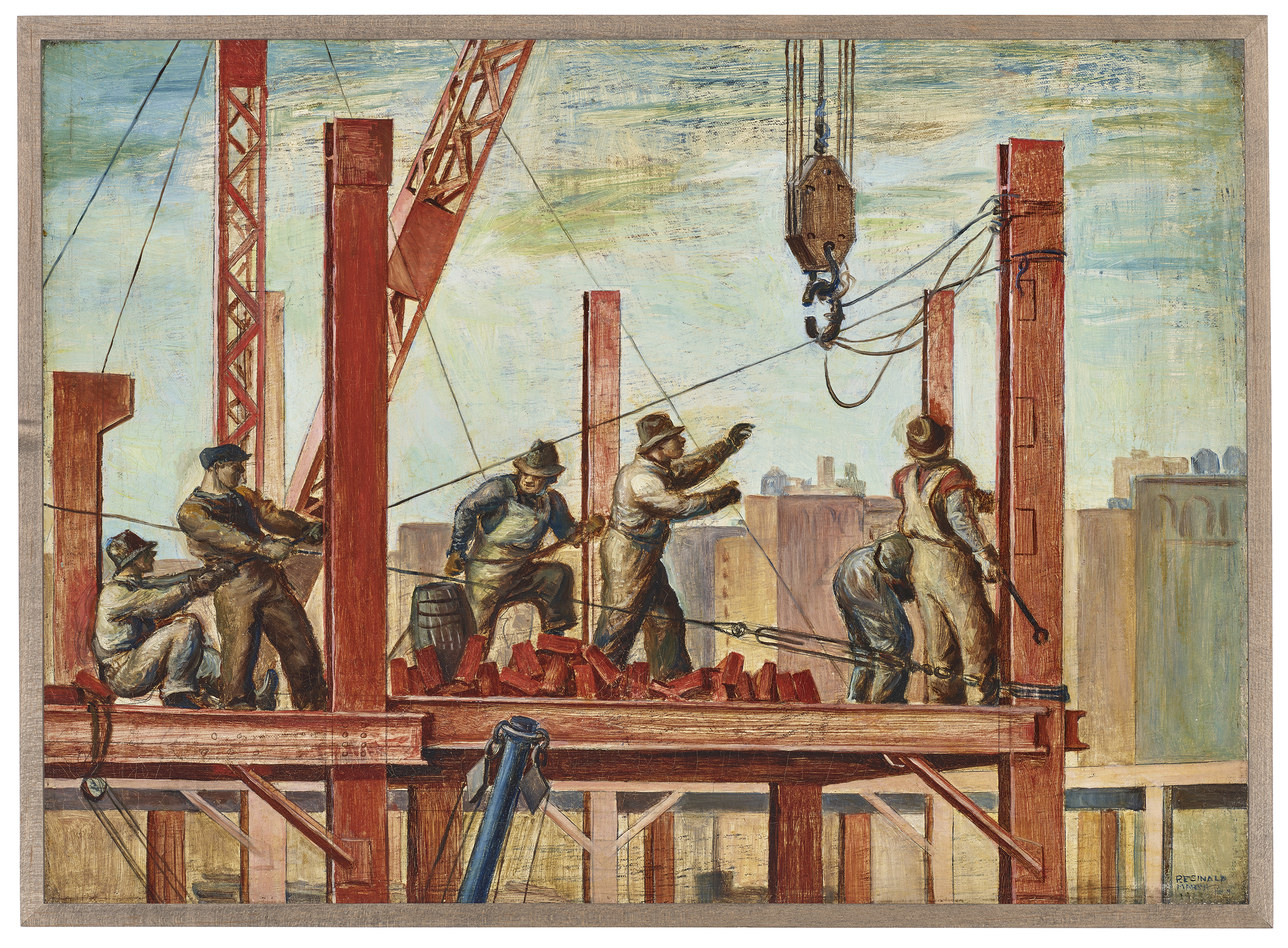 Reginald Marsh — Рабочие по производству железа, изображение 3