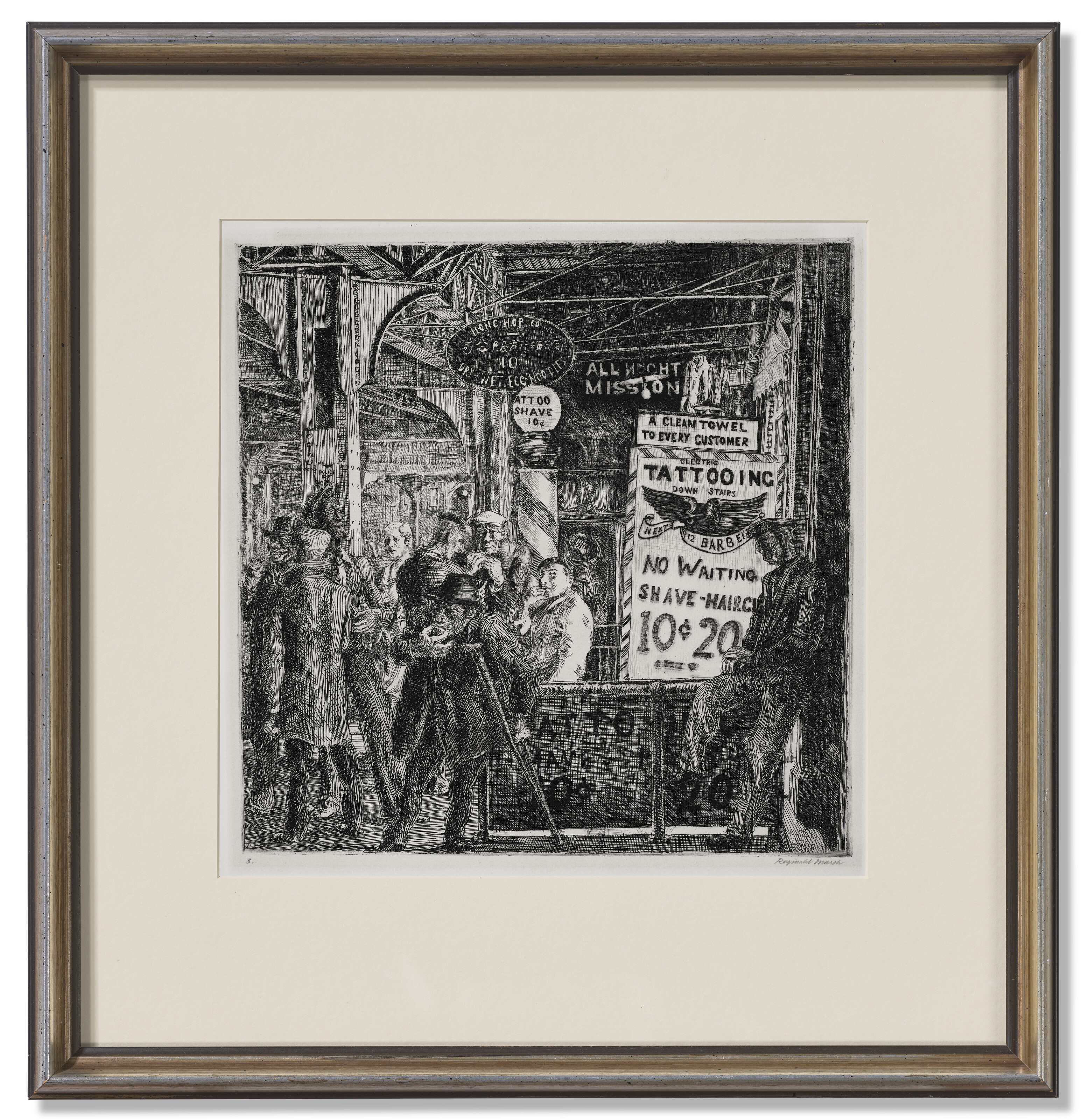 Reginald Marsh — Татуировка - Бритье - Стрижка, изображение 2