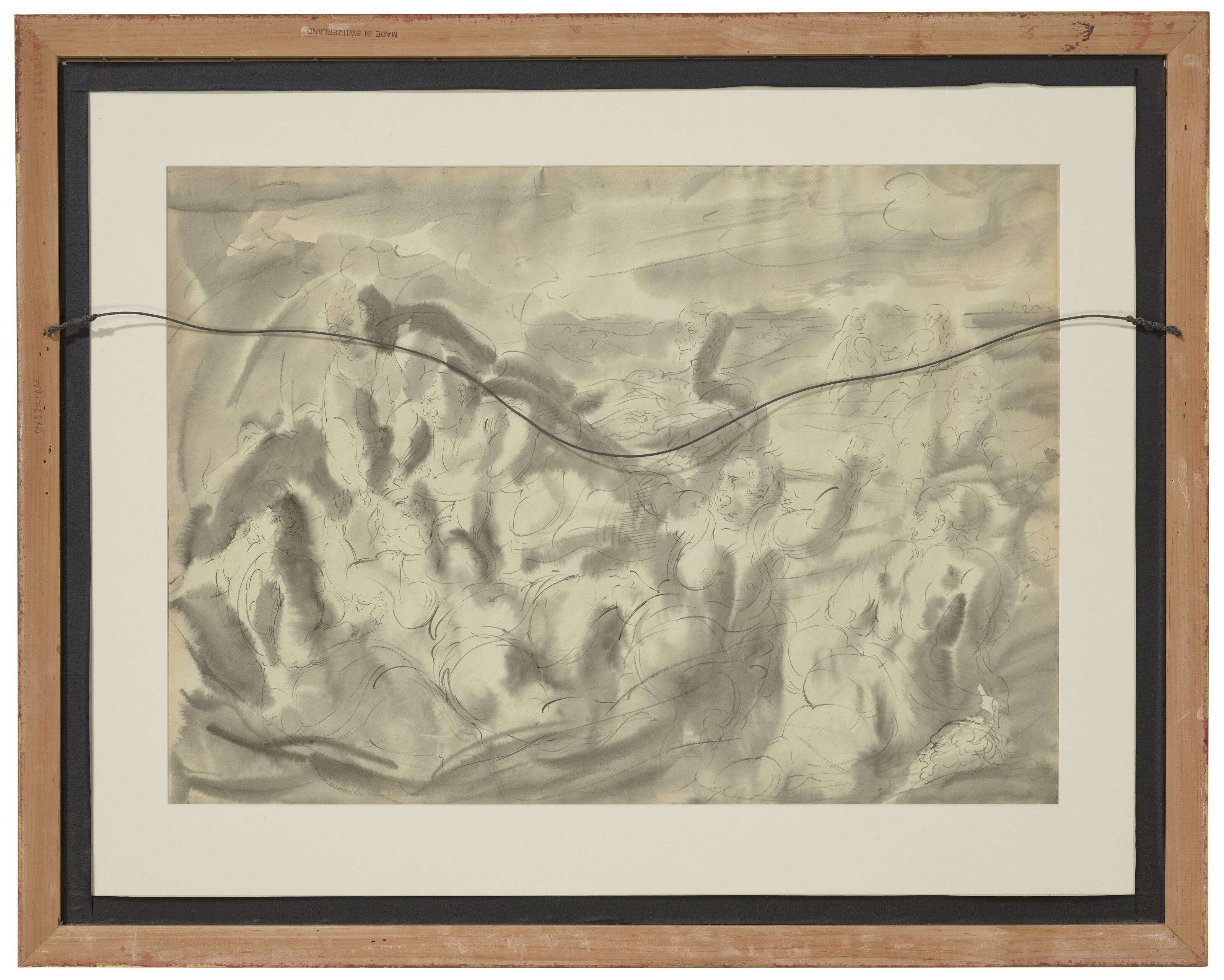 Reginald Marsh — Купальщики в прибое: Двусторонняя работа, изображение 3