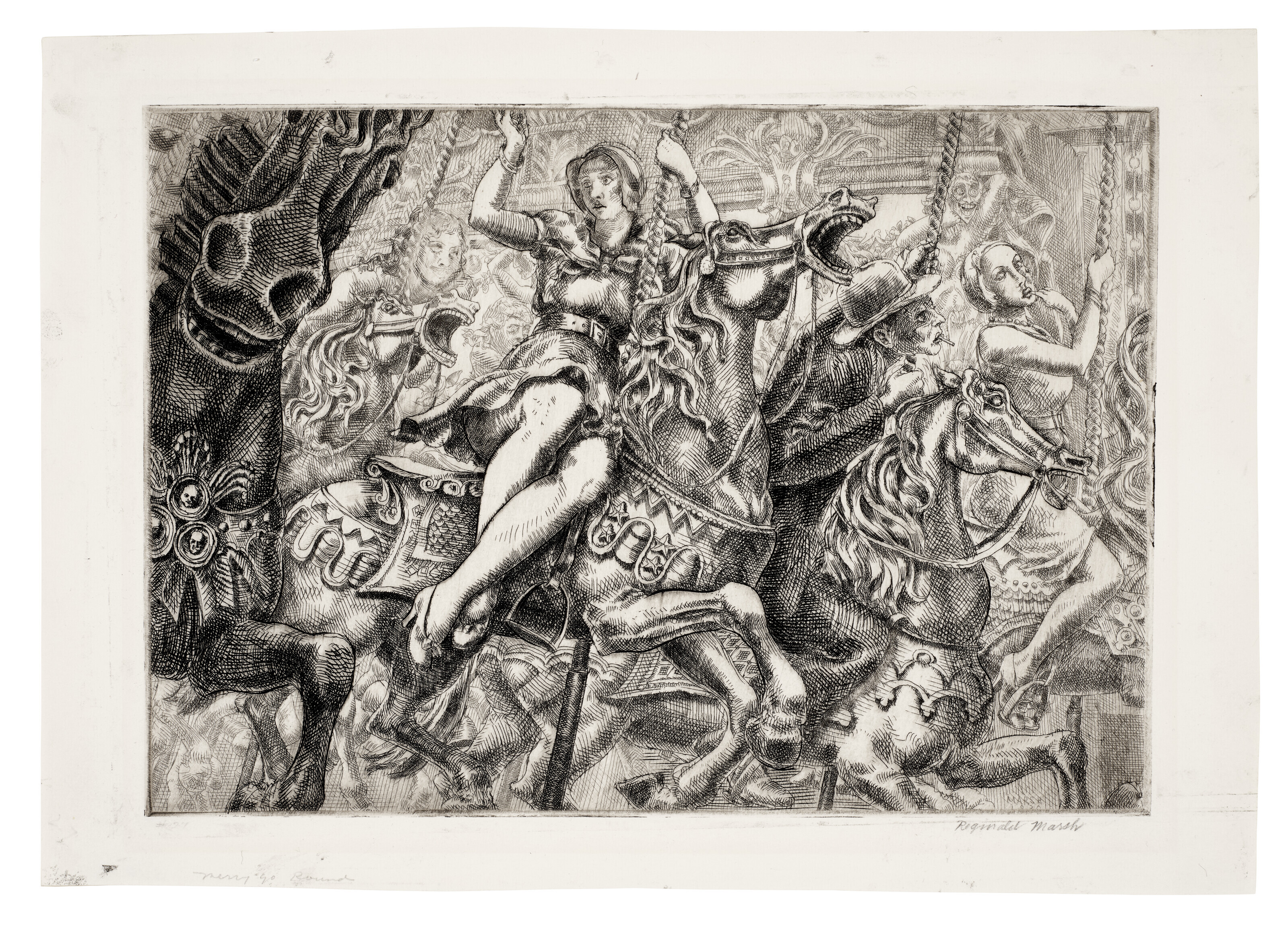 Reginald Marsh — Веселая карусель