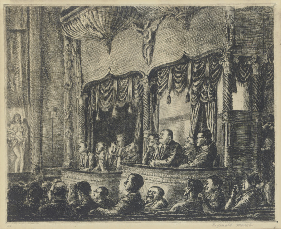 Reginald Marsh — Бурлеск на Ирвинг-Плейс (Сасовского, 101)