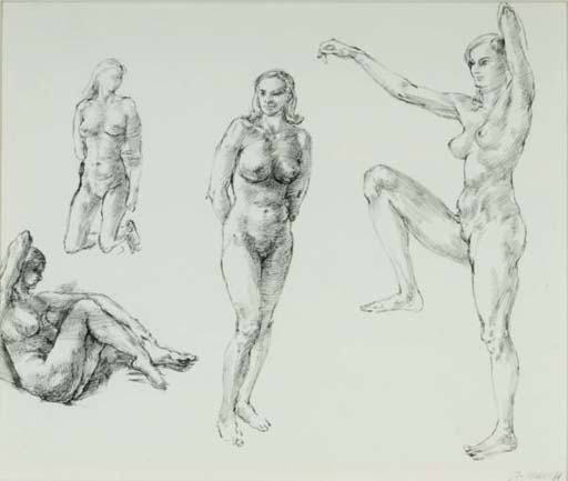 Reginald Marsh — Изучение женской анатомии