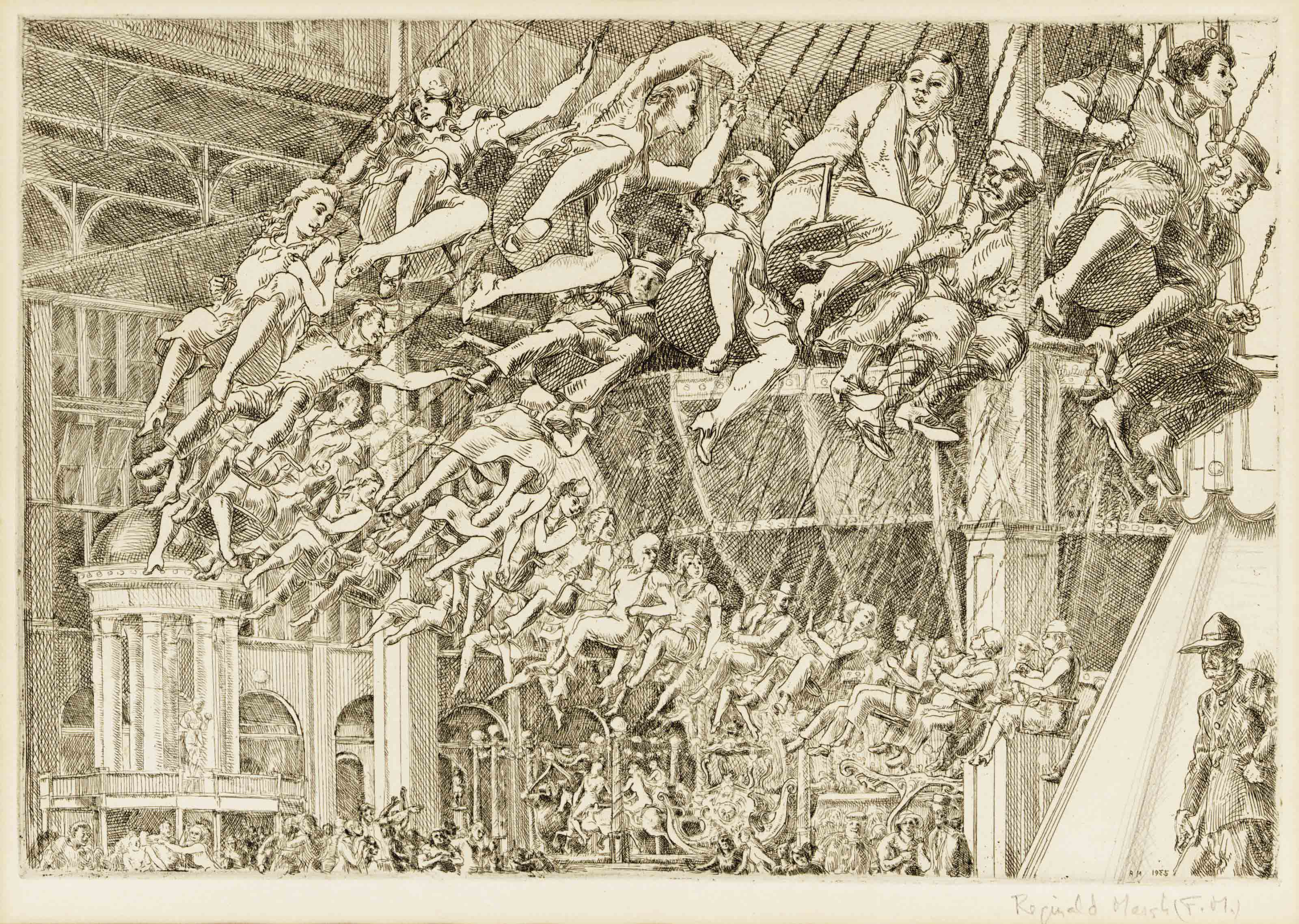 Reginald Marsh — Качели для бега с препятствиями (Сасовский 160)