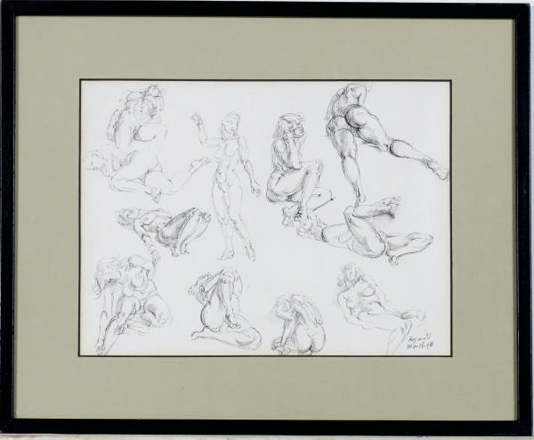 Reginald Marsh — Изучение обнаженной женской натуры