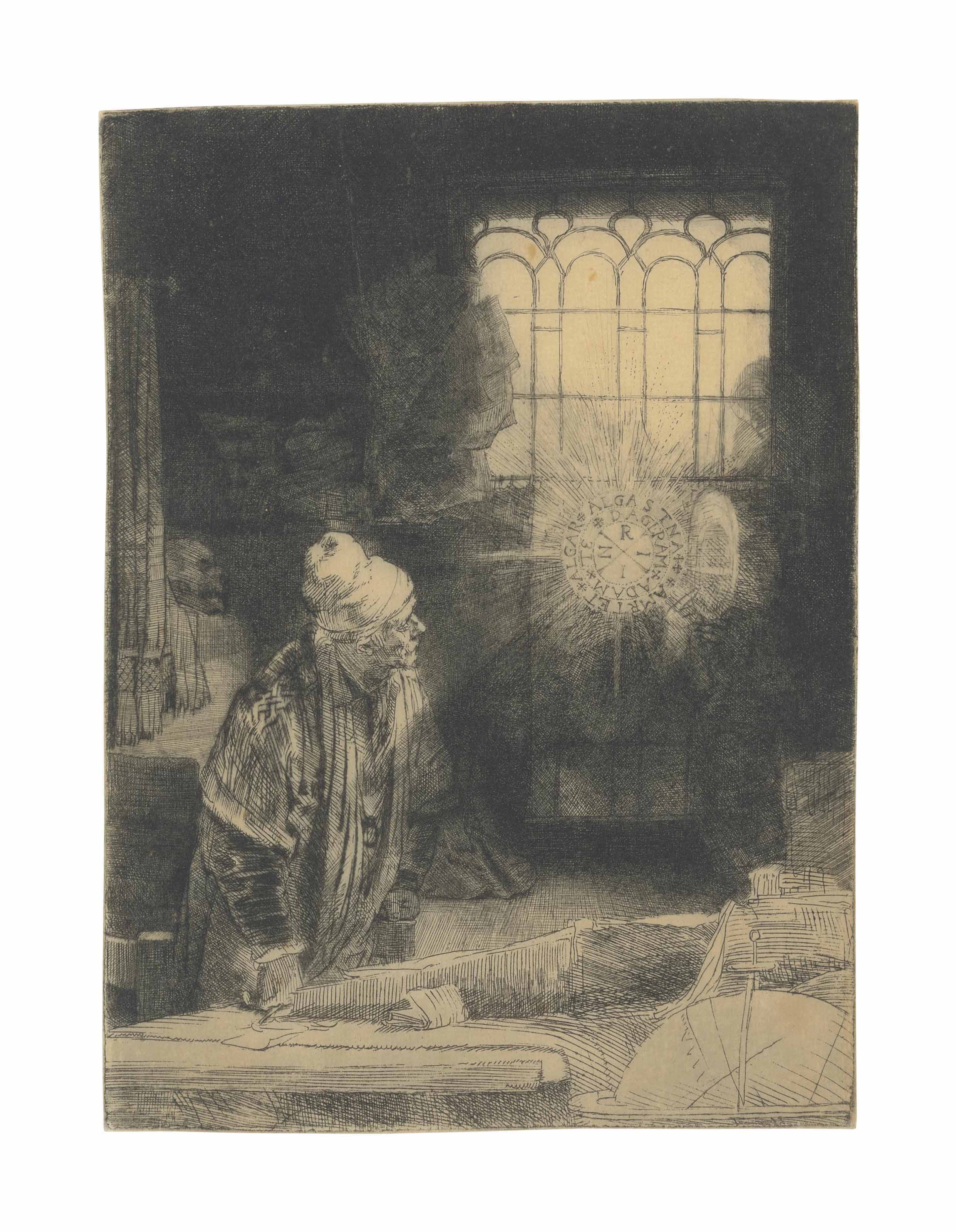 Rembrandt van Rijn — Ученый в своем кабинете ("Фауст")