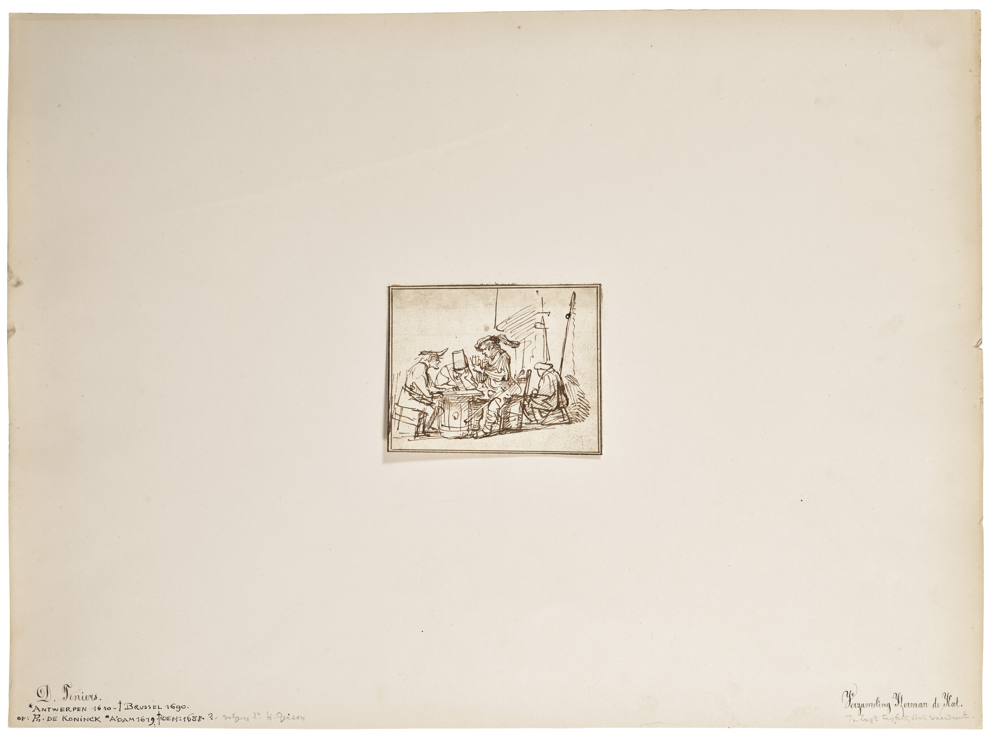 Rembrandt van Rijn — Люди, путешествующие по картам, являются авторами единого стола для посетителей, изображение 2