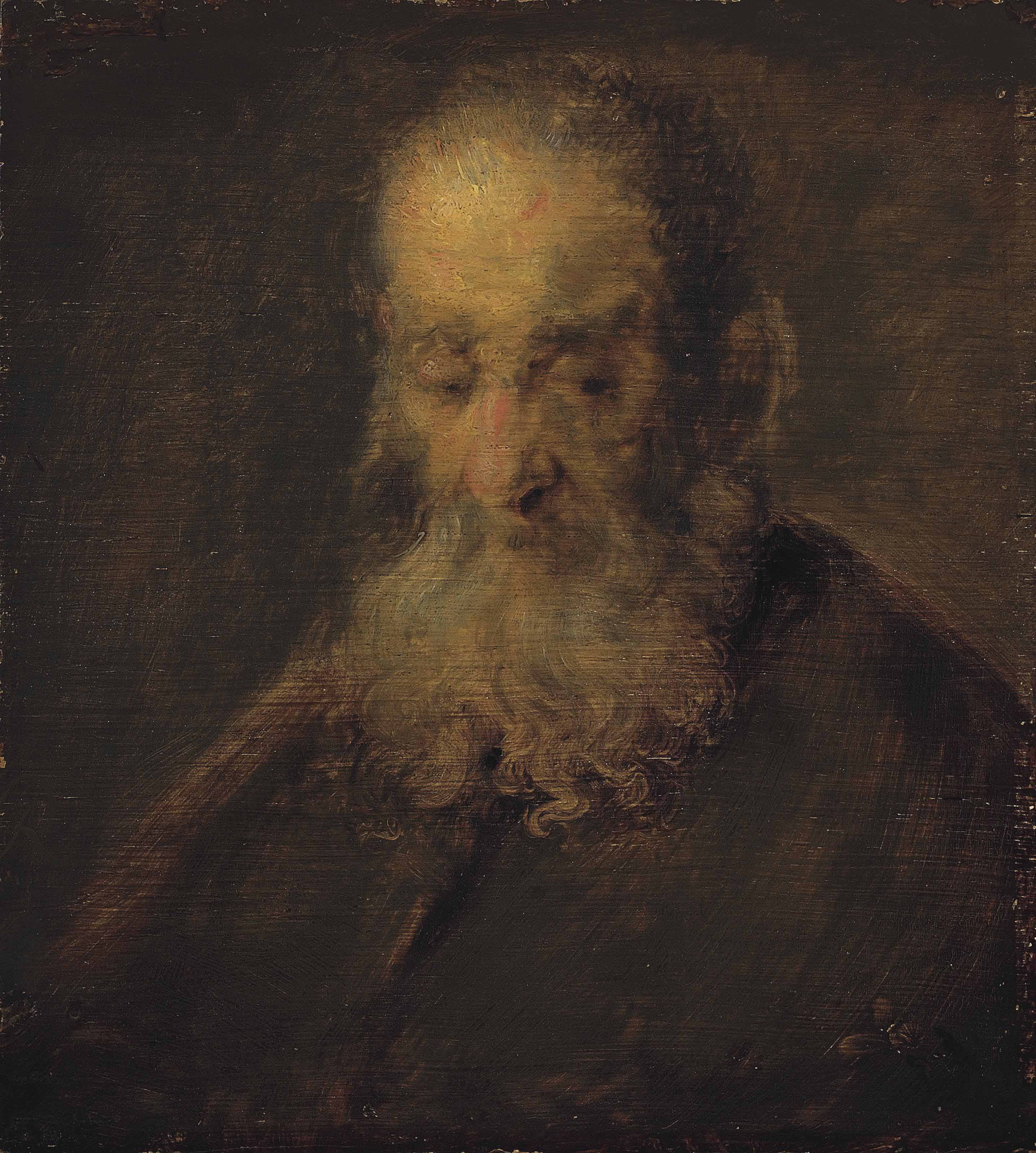 Rembrandt van Rijn — Голова бородатого мужчины