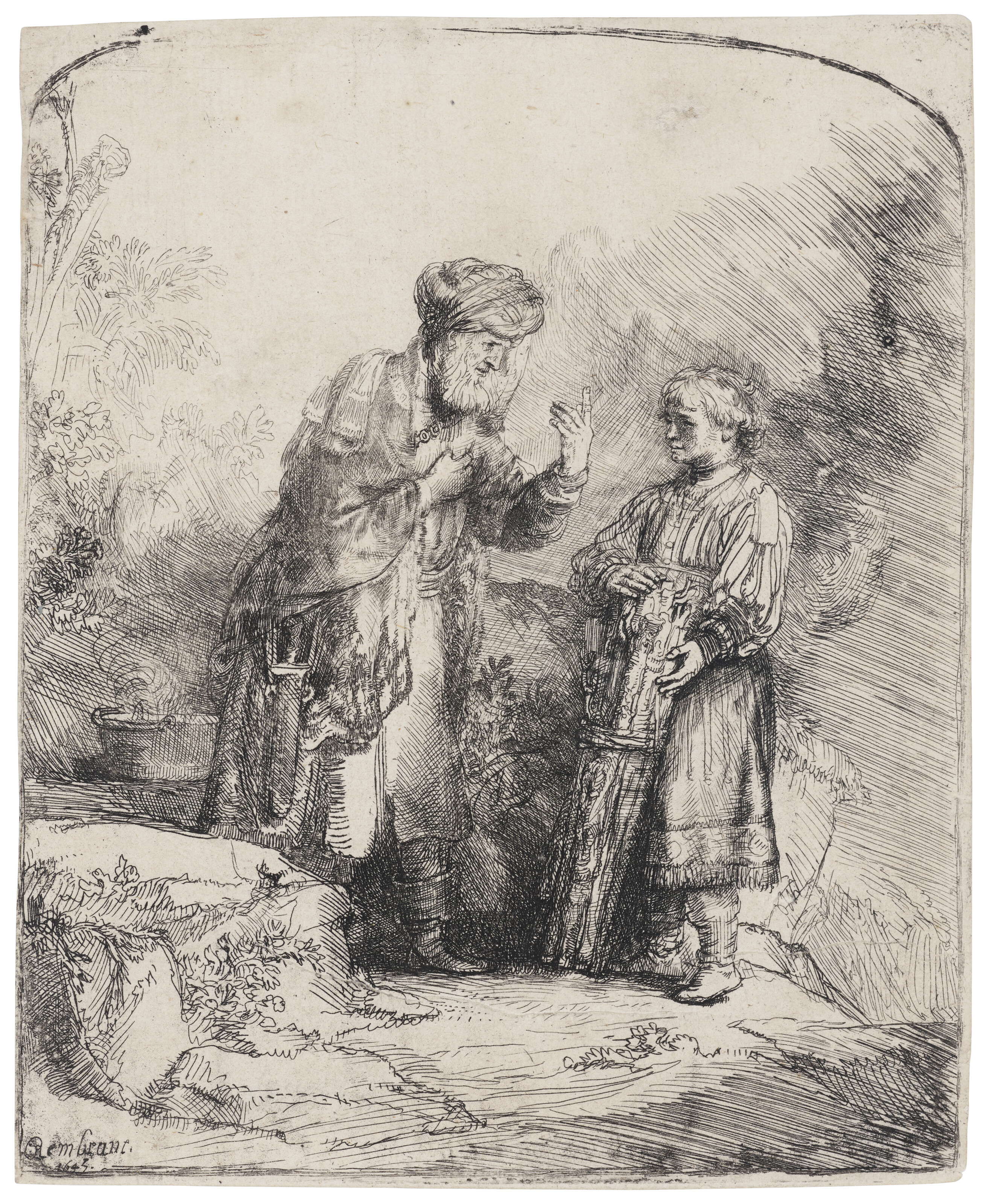 Rembrandt van Rijn — Авраам и Исаак