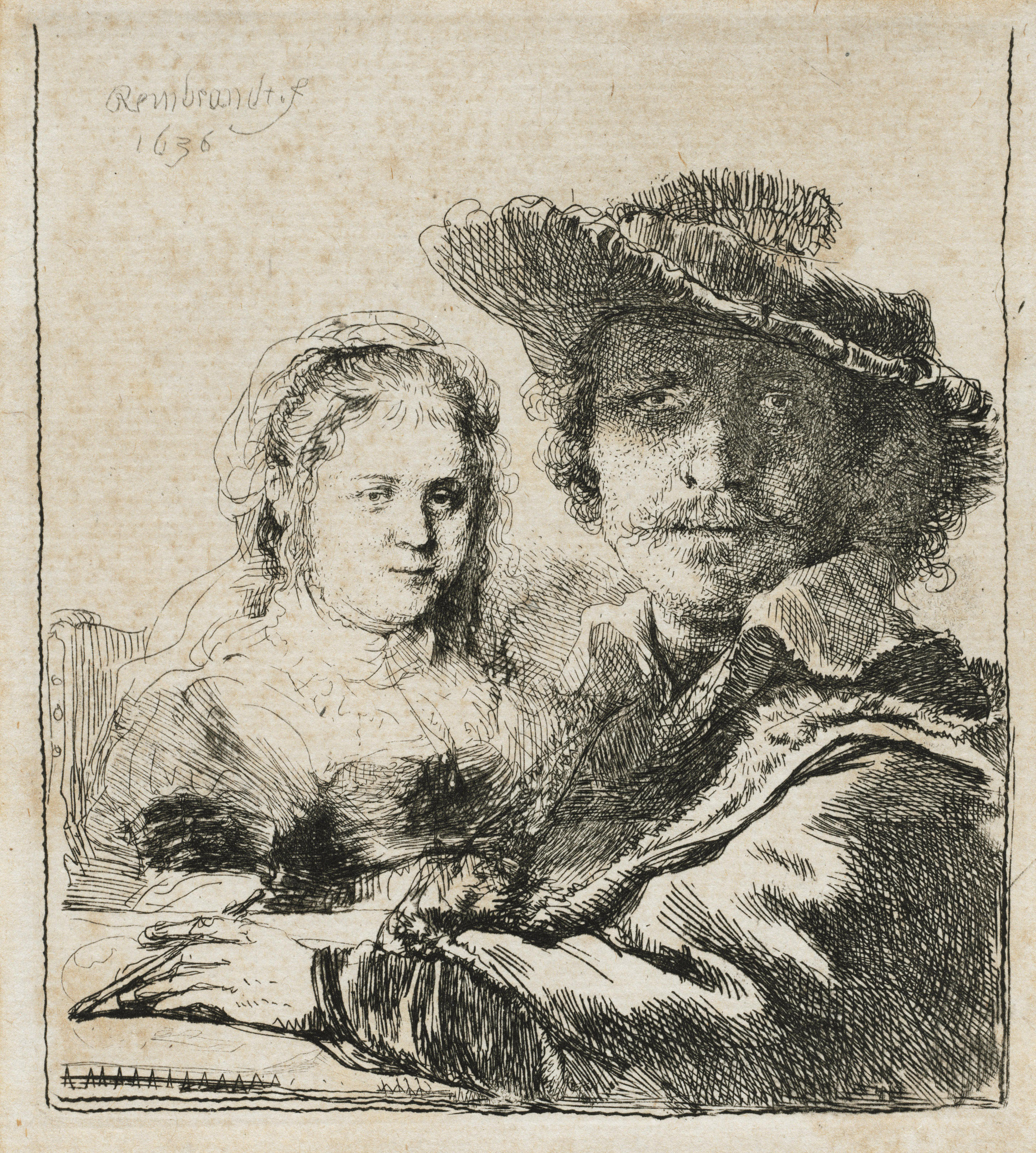 Rembrandt van Rijn — Автопортрет с Саскией