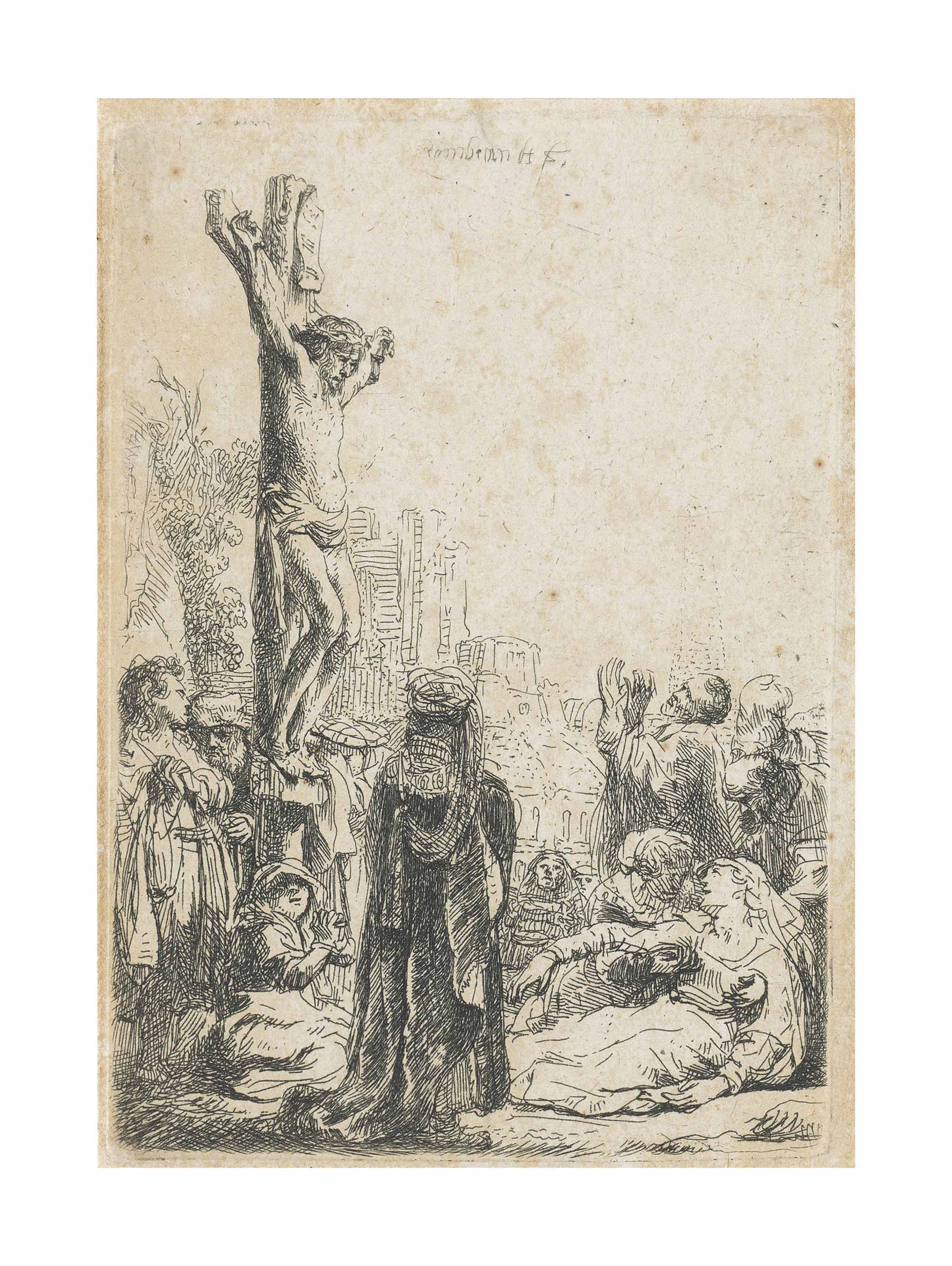 Rembrandt van Rijn — Распятие: маленькая тарелочка