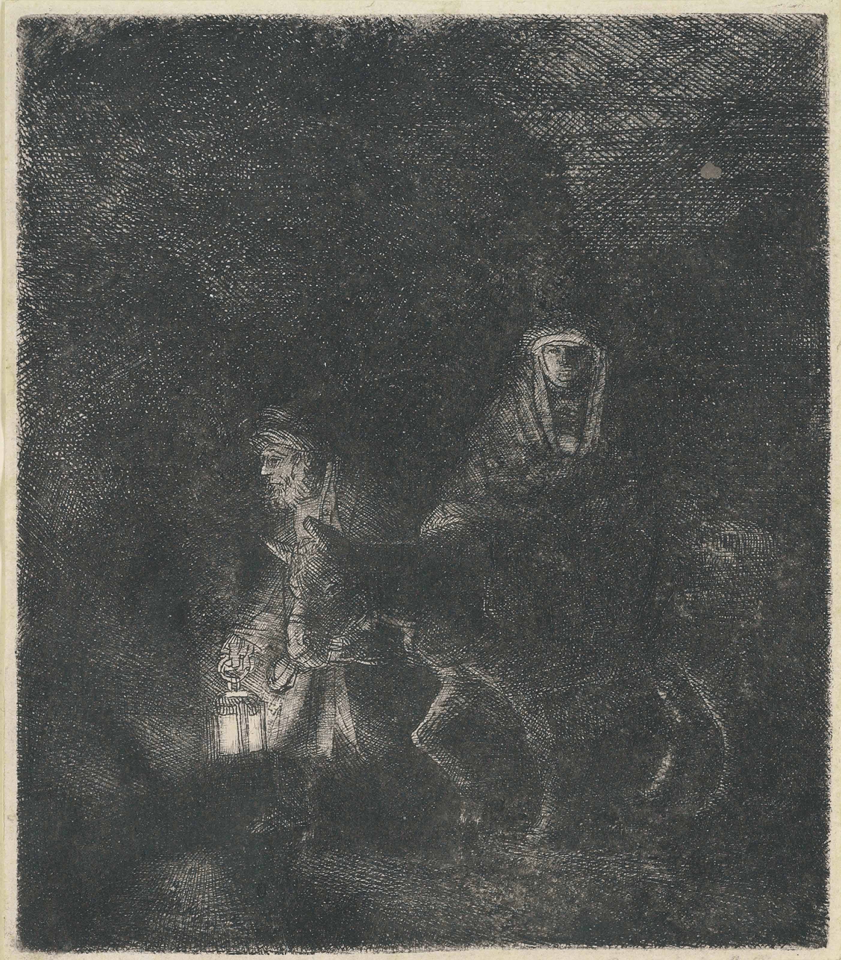 Rembrandt van Rijn — Полет в Египет: Ночной репортаж