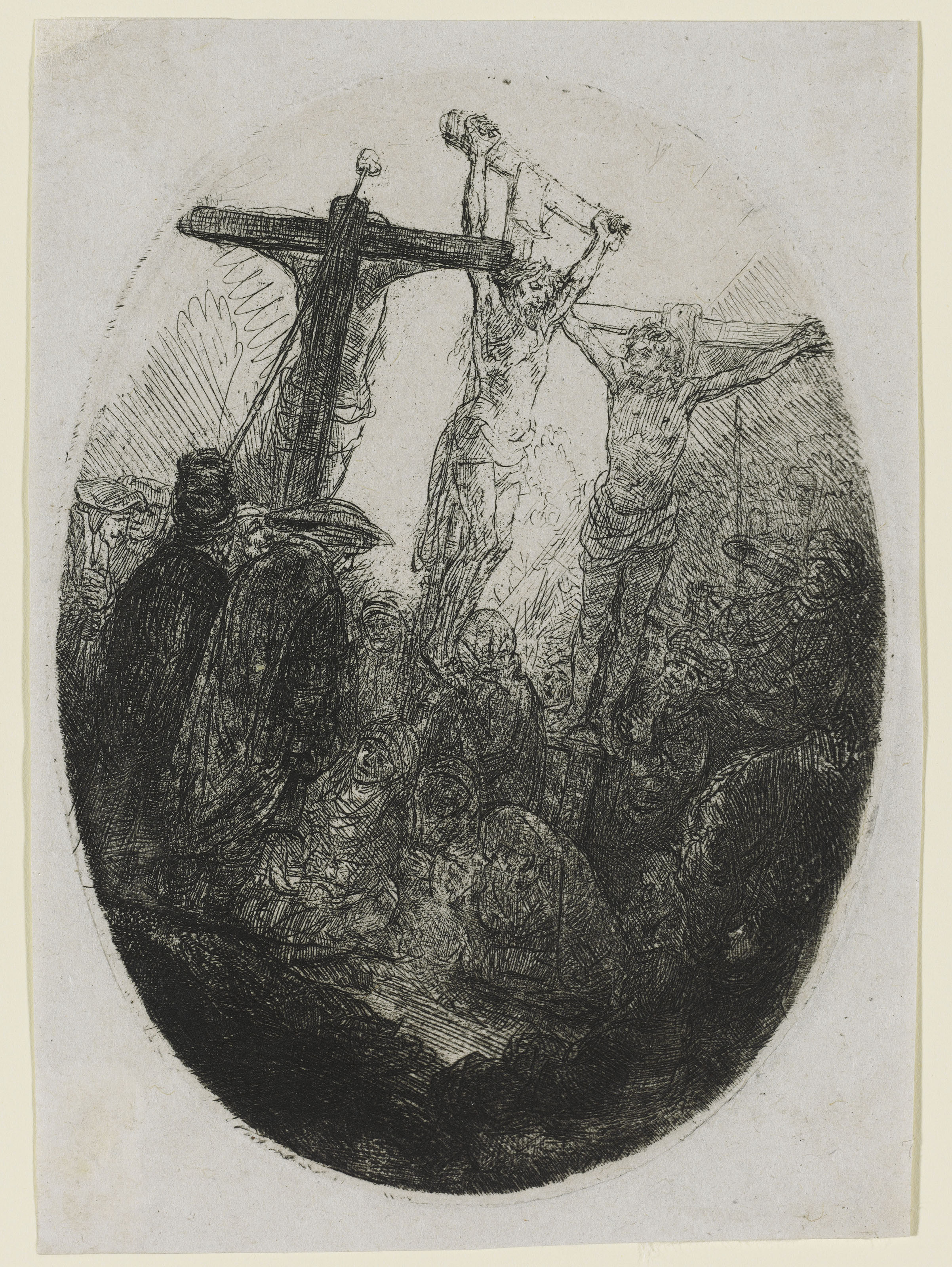 Rembrandt van Rijn — Христос и женщина из Самарии среди руин, изображение 3