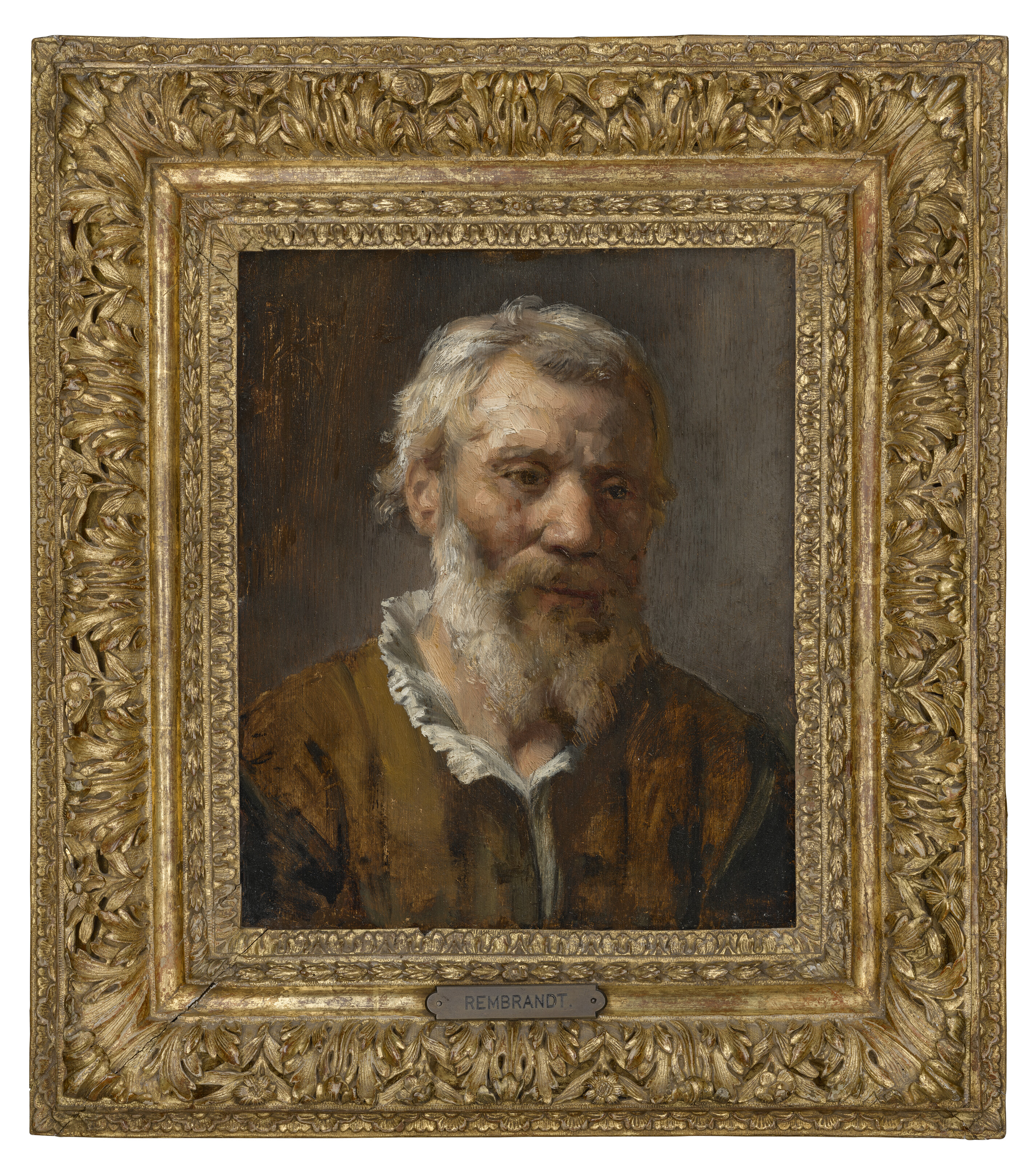 Rembrandt van Rijn — Голова бородатого мужчины, изображение 2
