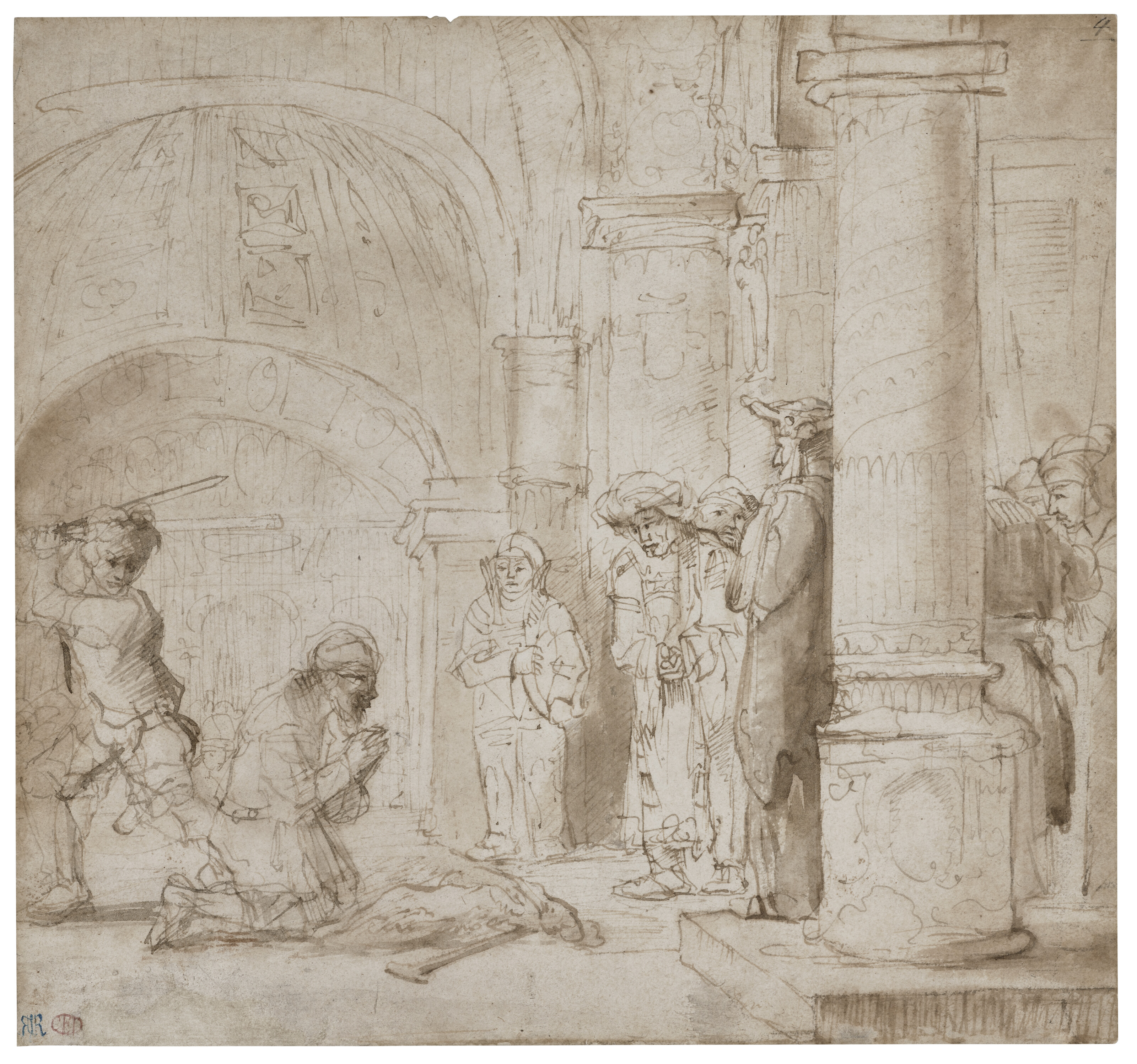 Rembrandt van Rijn — Усекновение главы святого Иоанна Крестителя