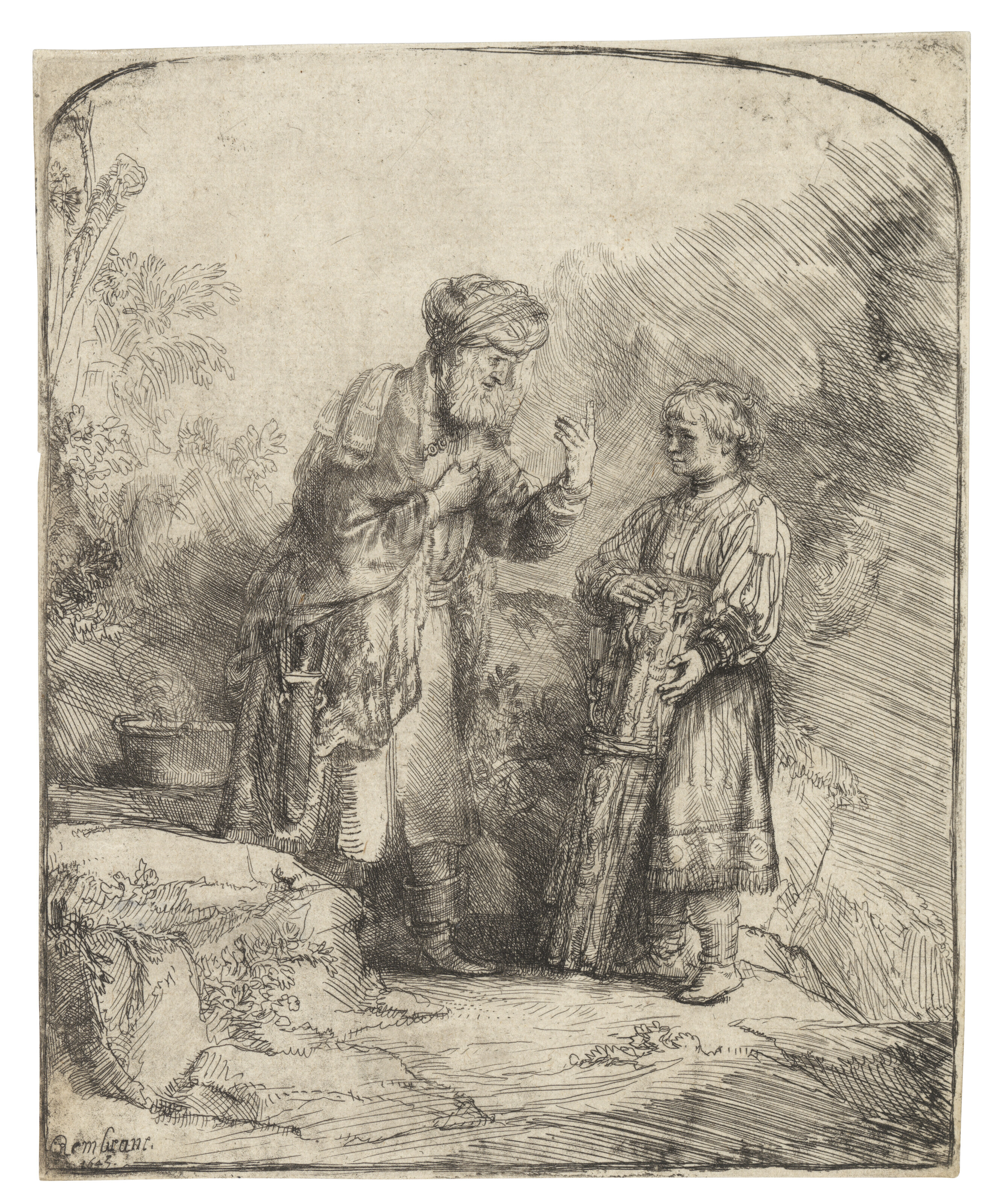 Rembrandt van Rijn — Авраам и Исаак