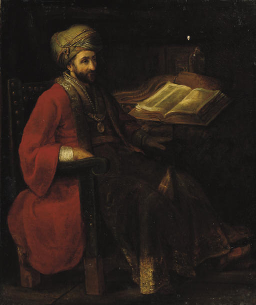 Rembrandt van Rijn — Царь Давид читает Священное Писание