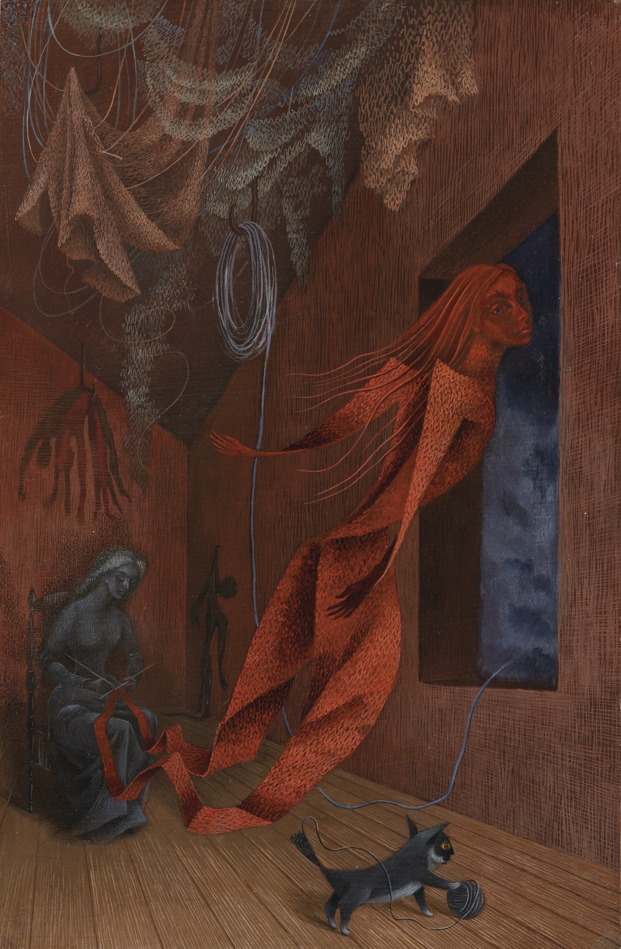 Remedios Varo — Ла техедора роха