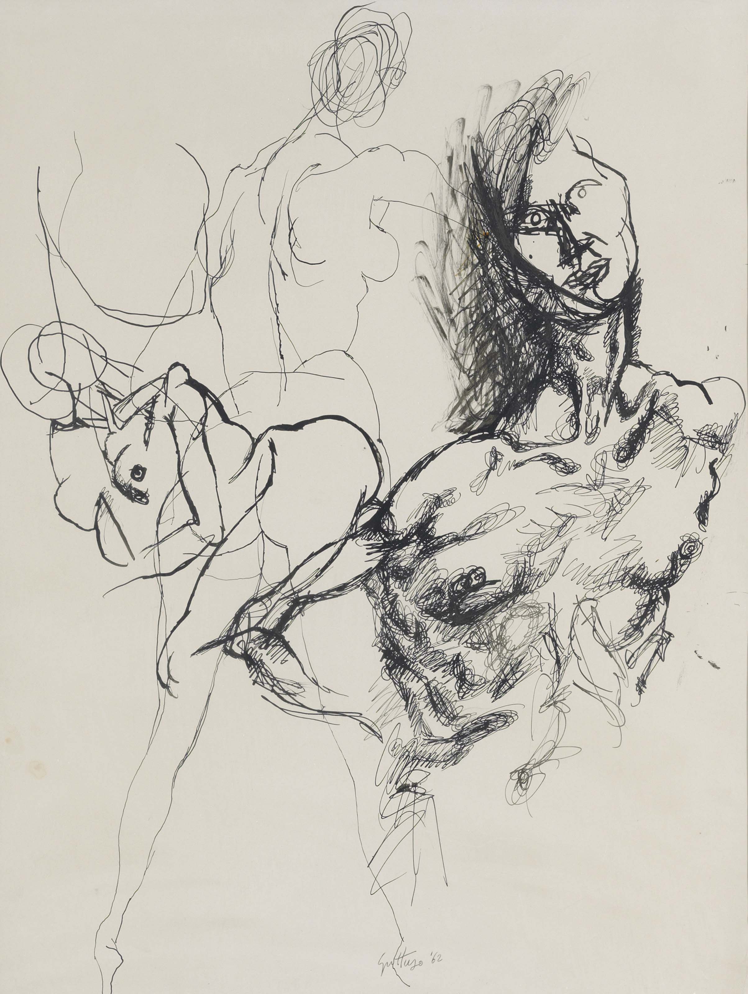 Renato Guttuso — Студия обнаженных женщин