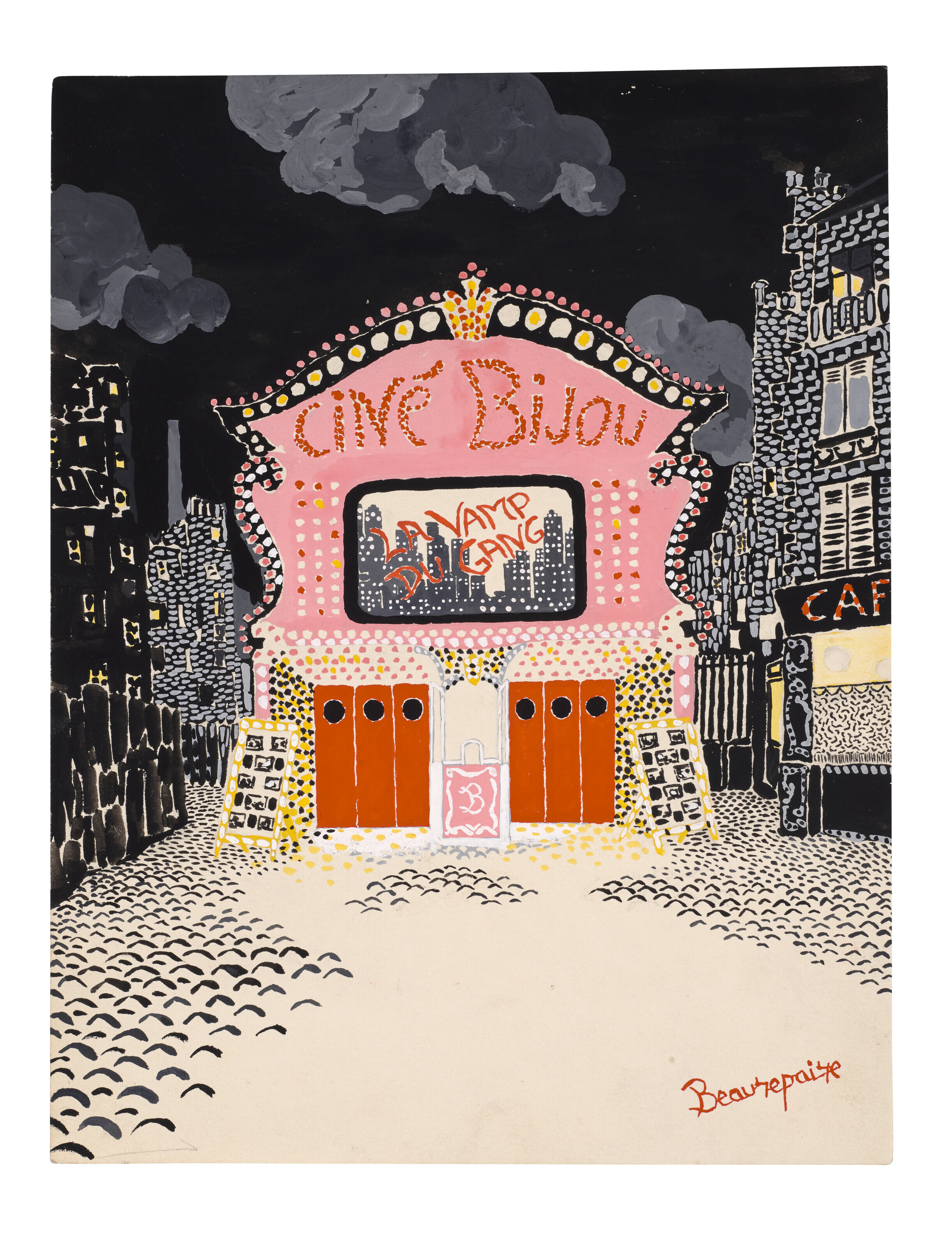 René Gruau — Проекты декора "Ciné bijou"