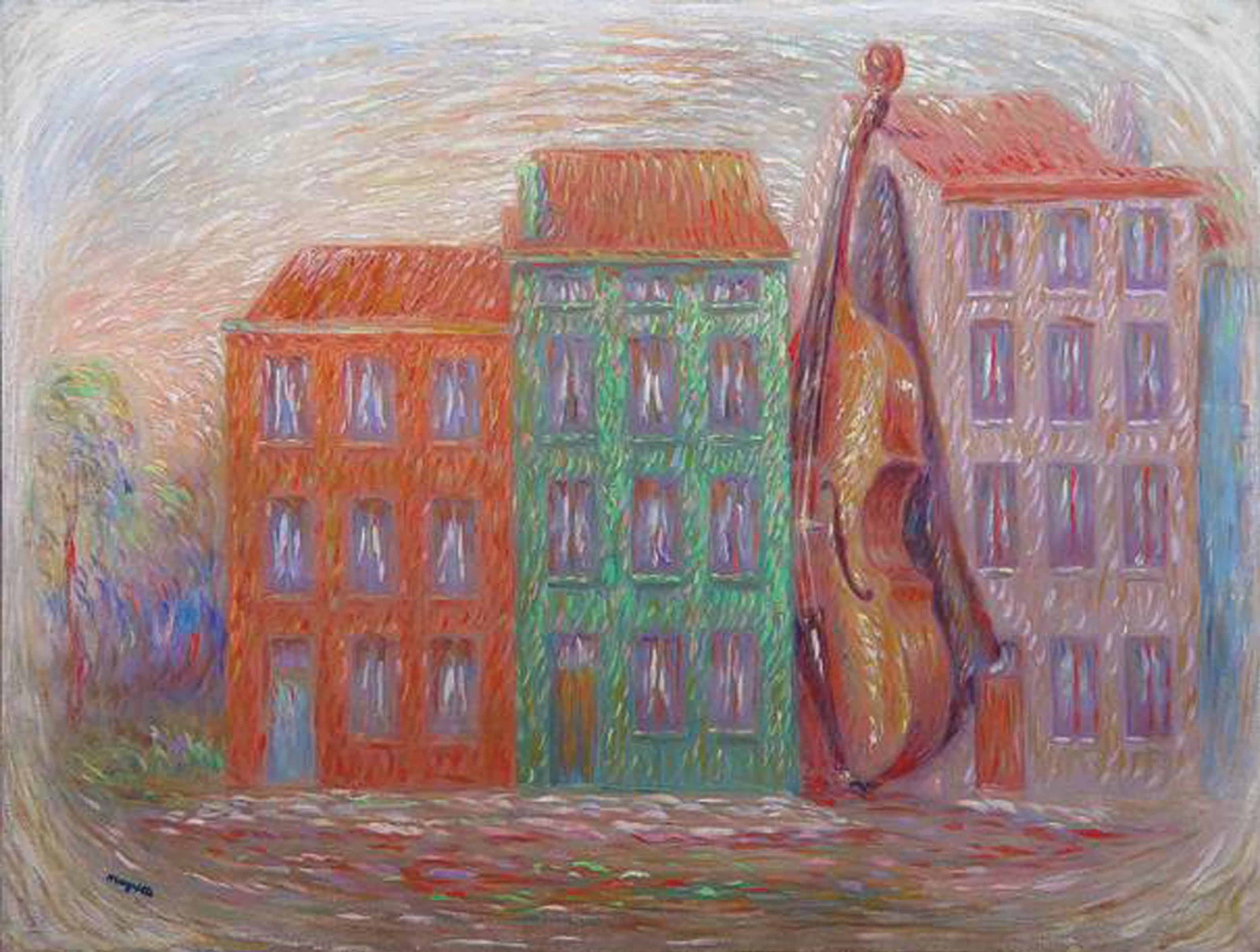 René Magritte — Изображение в стиле maison verte (Изображение с зеленым домом)