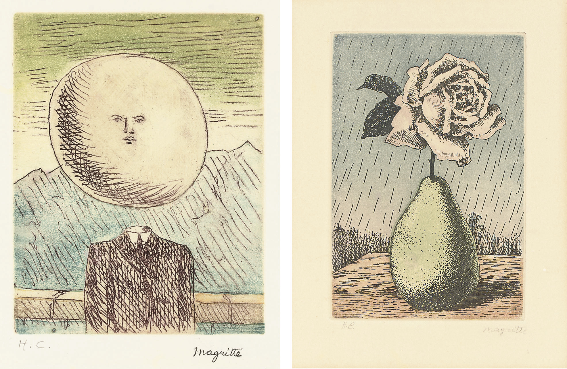 René Magritte — Без названия, из "Моих дней существования" (Каплан и Баум, 20)