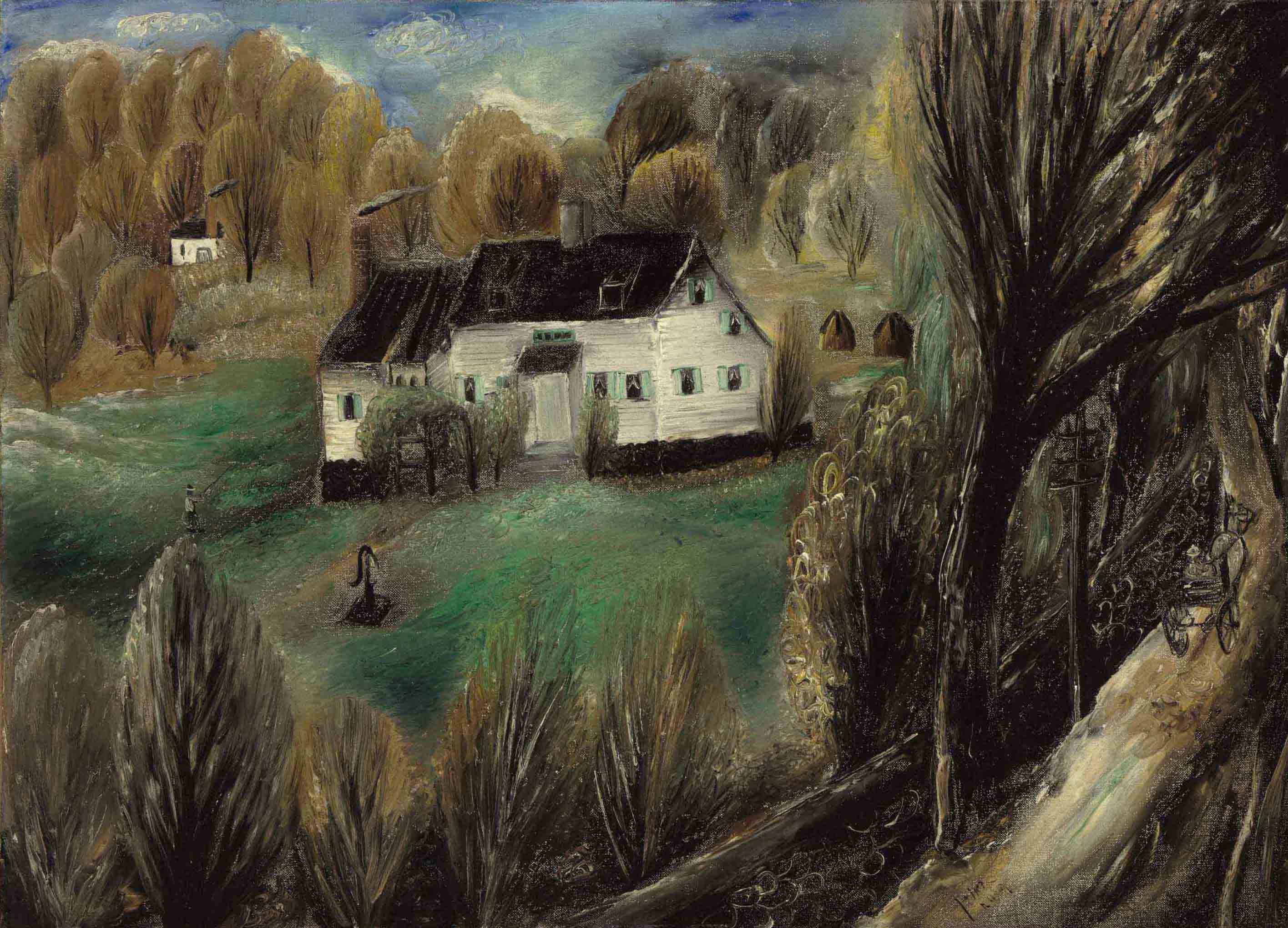 Reuven Rubin — Осенний пейзаж, Пикскилл, Нью-Йорк