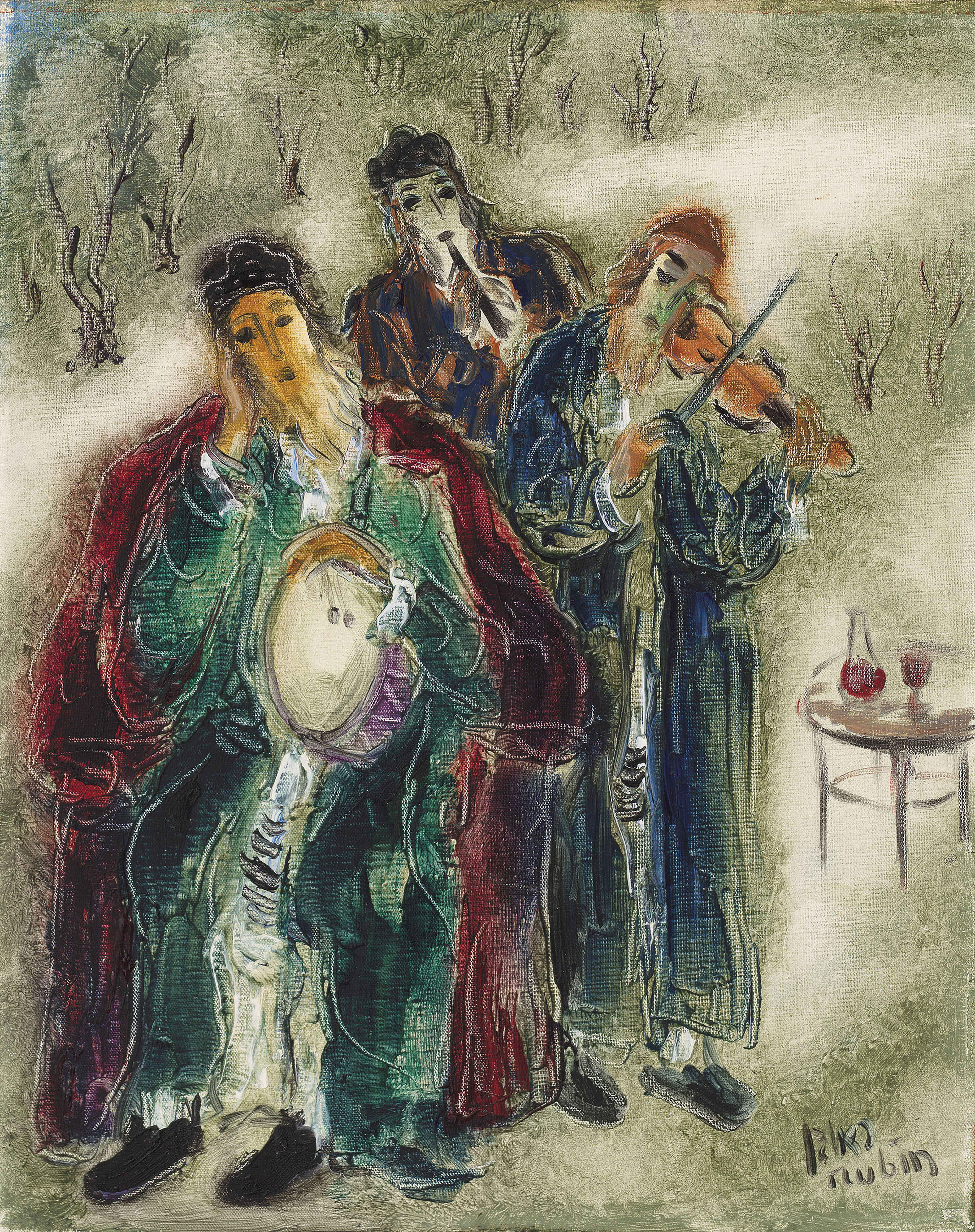 Reuven Rubin — Музыканты из Цфата