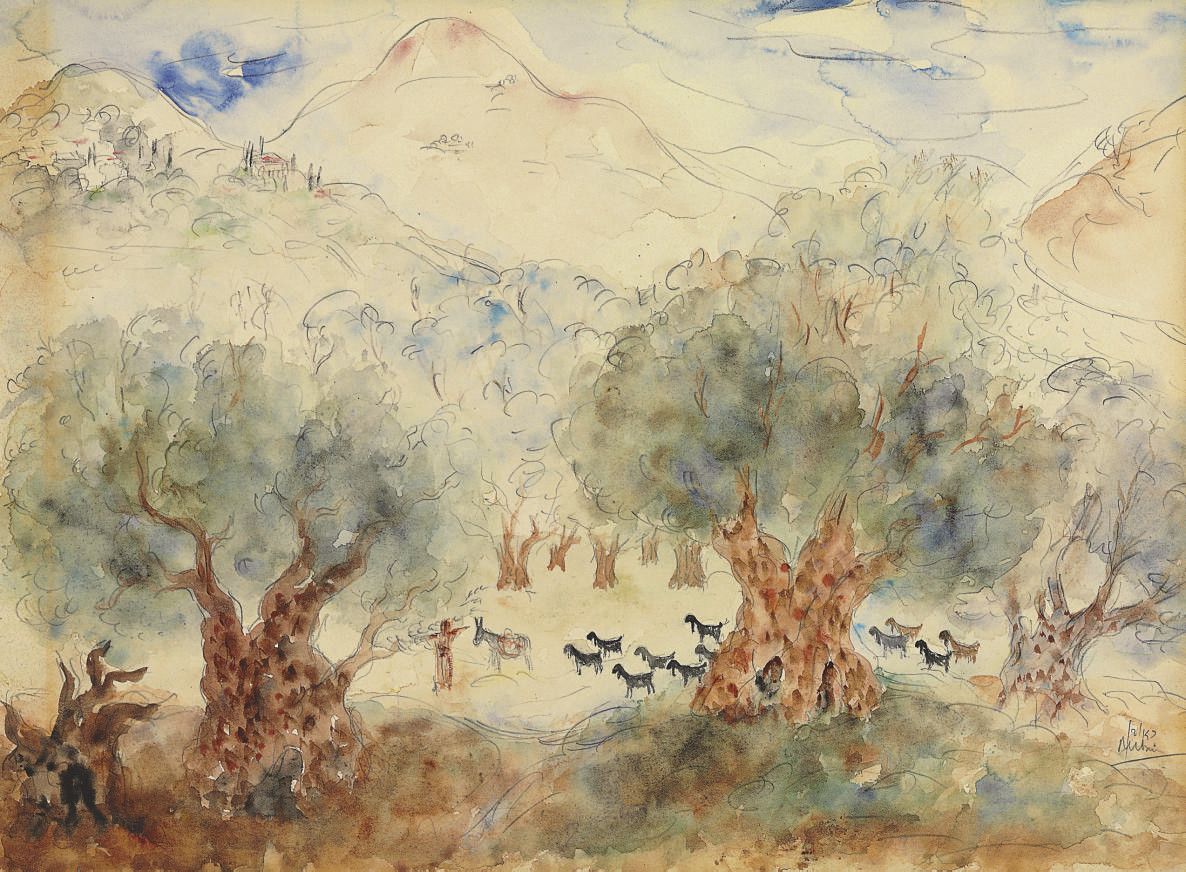 Reuven Rubin — Оливковые деревья в Галилее