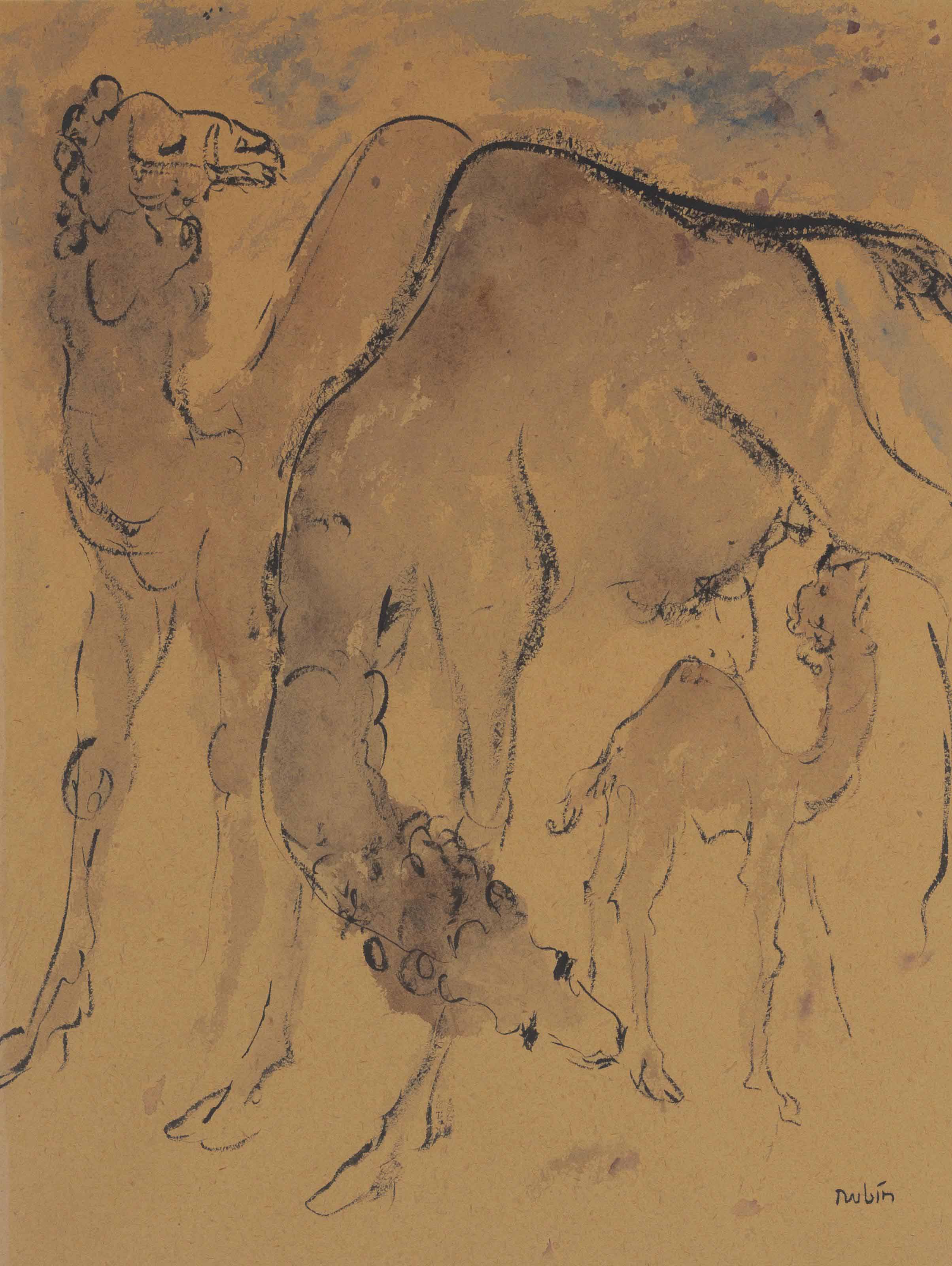 Reuven Rubin — Три верблюда
