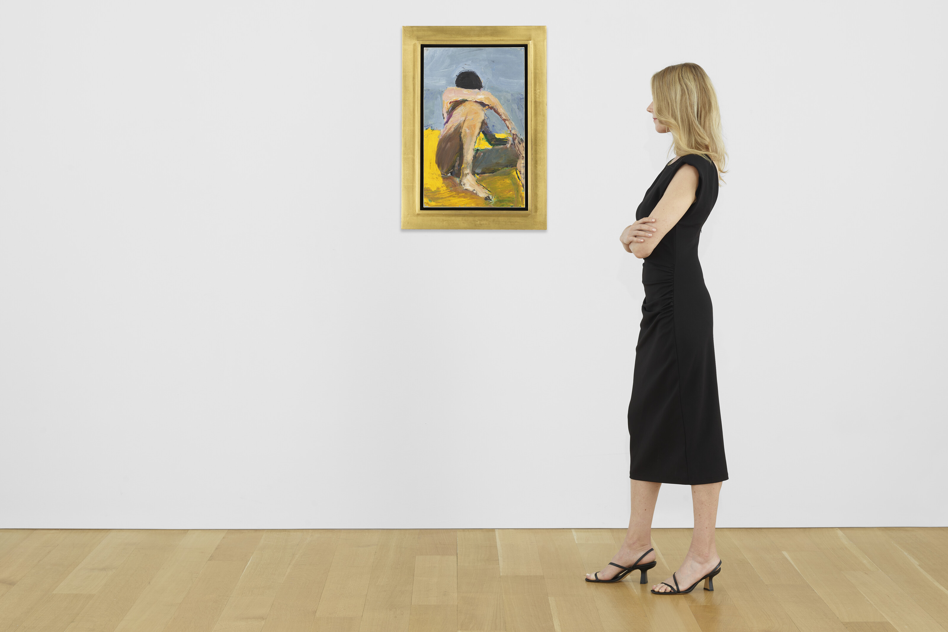 Richard Diebenkorn — Без названия (Сидит обнаженная, положив голову на руку), изображение 4