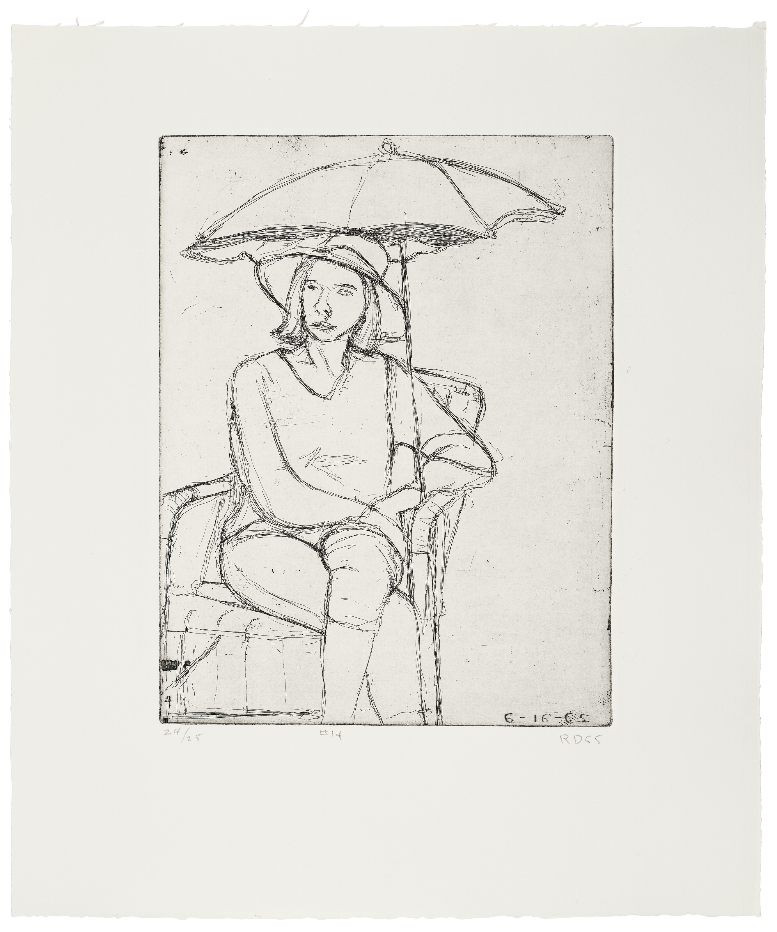 Richard Diebenkorn — 41 Гравюра с сухими точками, изображение 15